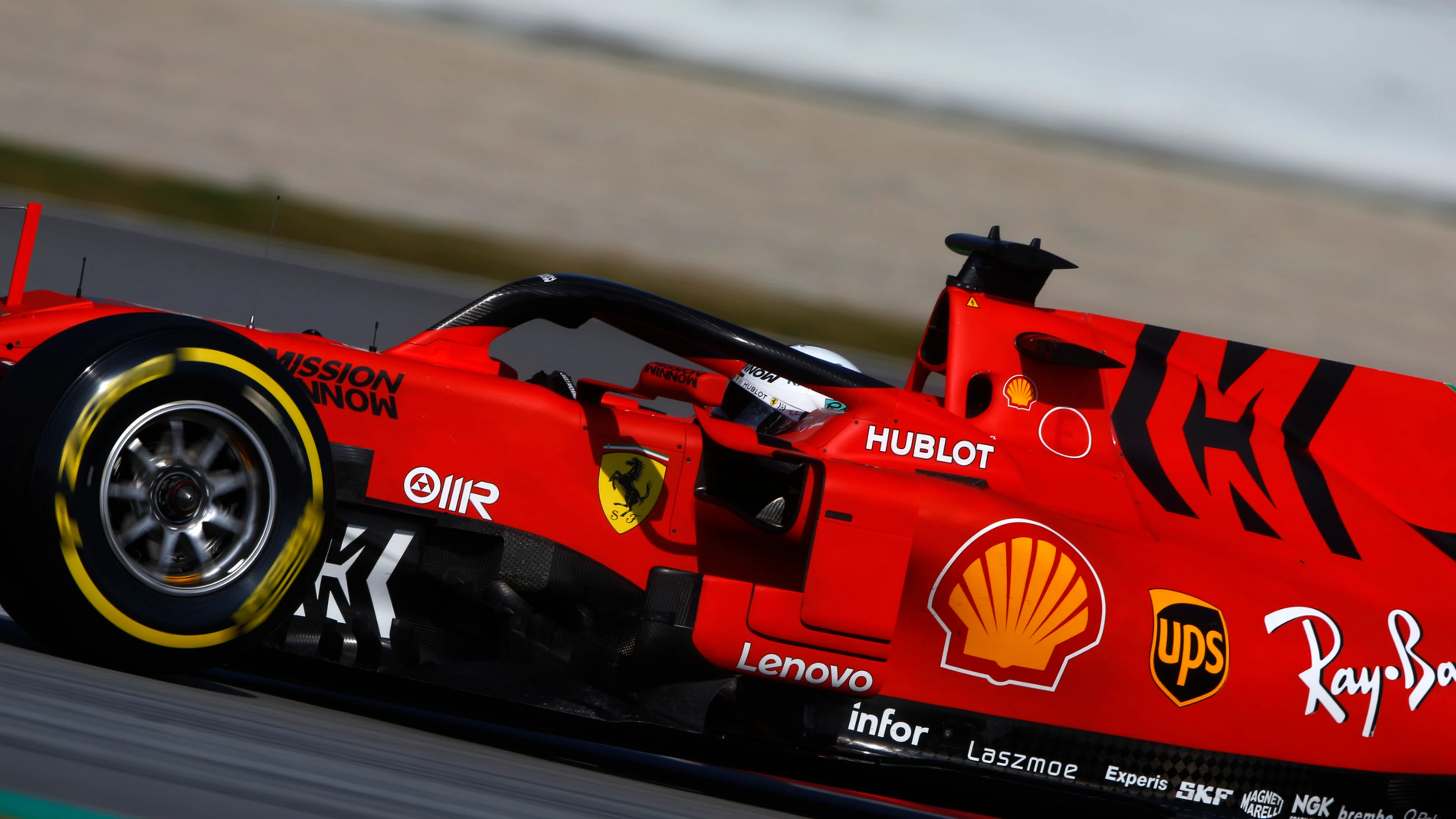CIRCUIT DE BARCELONA-CATALUNYA, SPAIN - MARCH 01: Sebastian Vettel, Ferrari SF90 during the