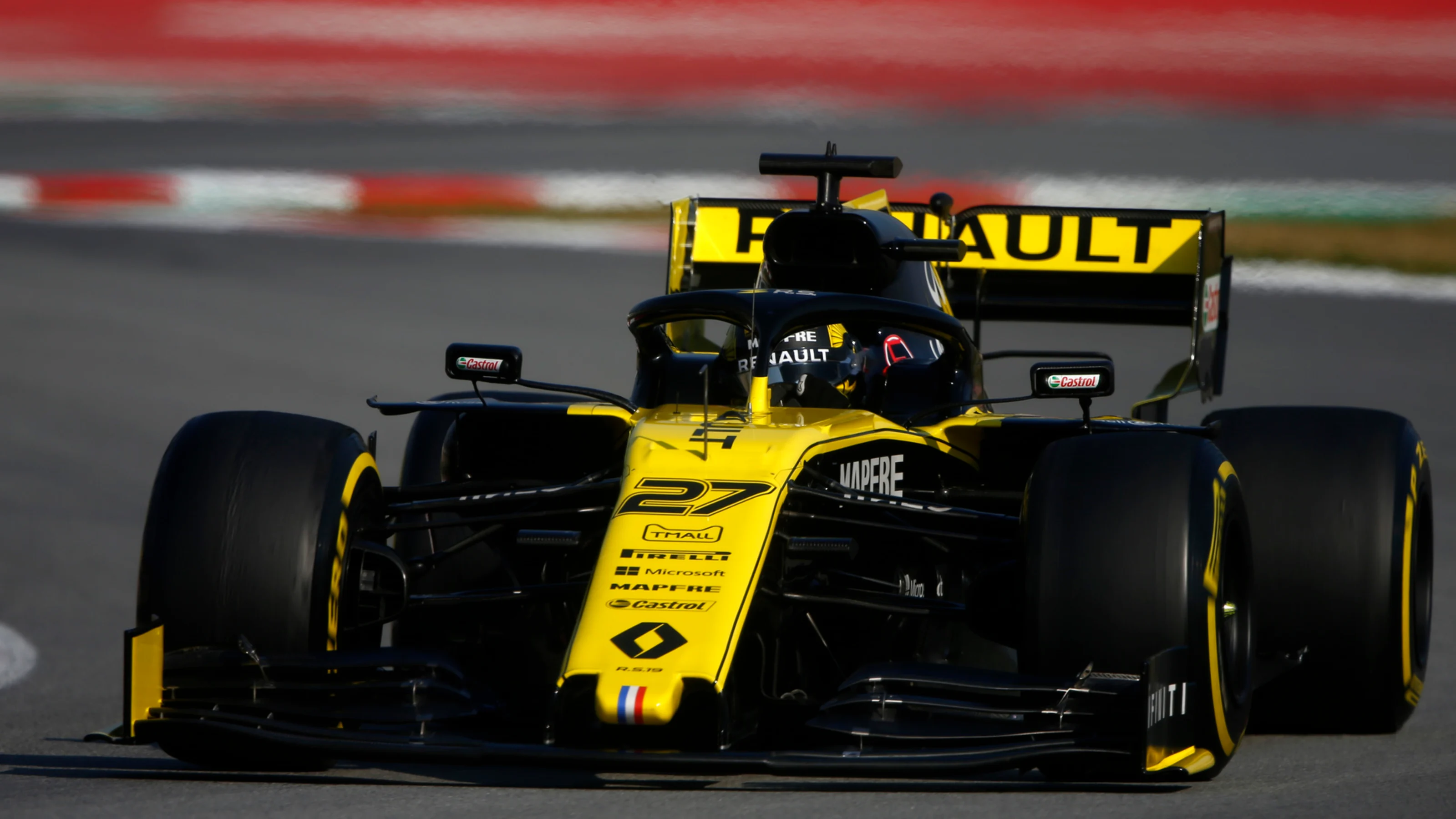 CIRCUIT DE BARCELONA-CATALUNYA, SPAIN - MARCH 01: Nico Hulkenberg, Renault F1 Team R.S. 19 during