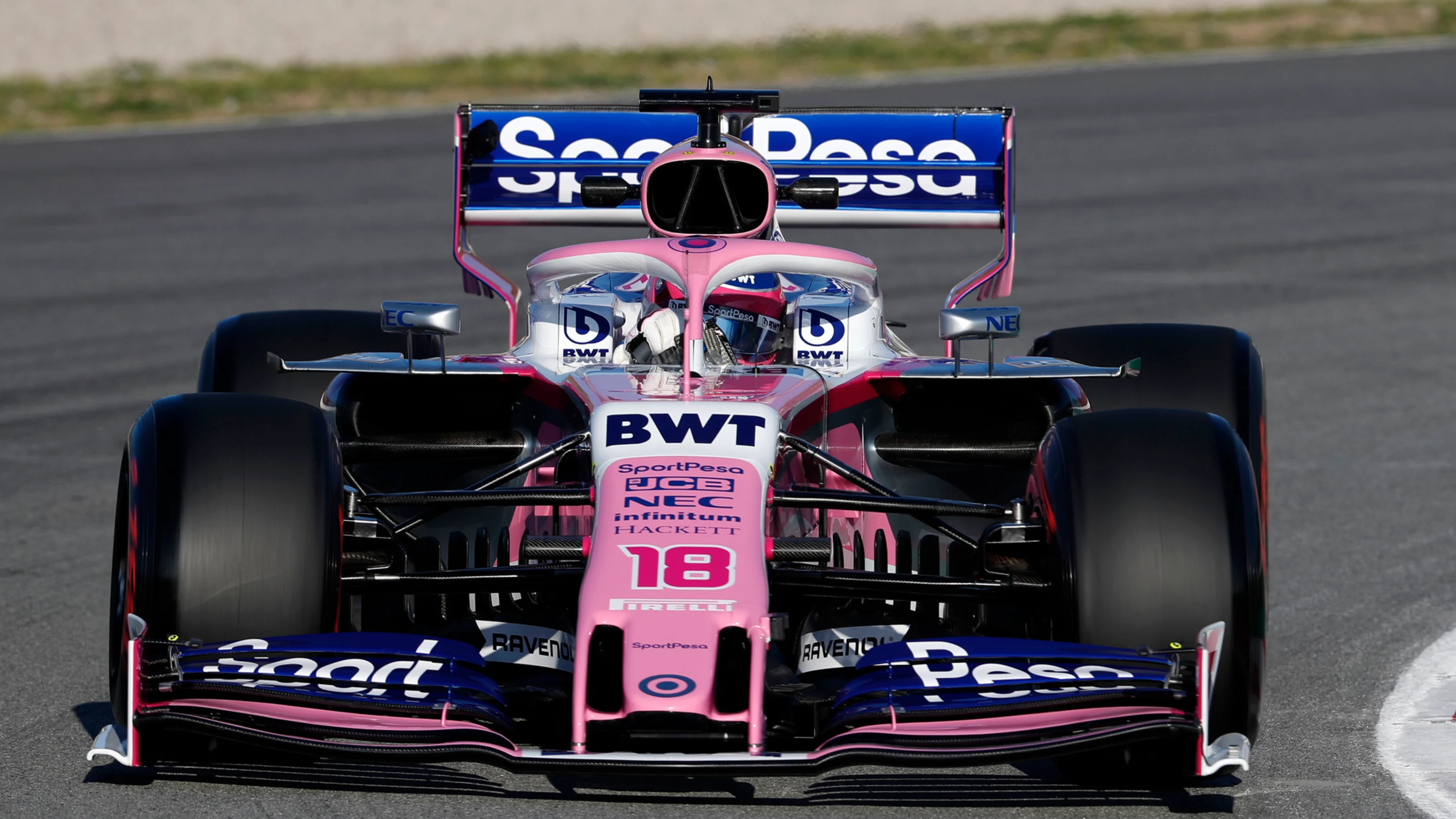 CIRCUIT DE BARCELONA-CATALUNYA, SPAIN - FEBRUARY 26: Lance Stroll, SportPesa Racing Point F1 Team