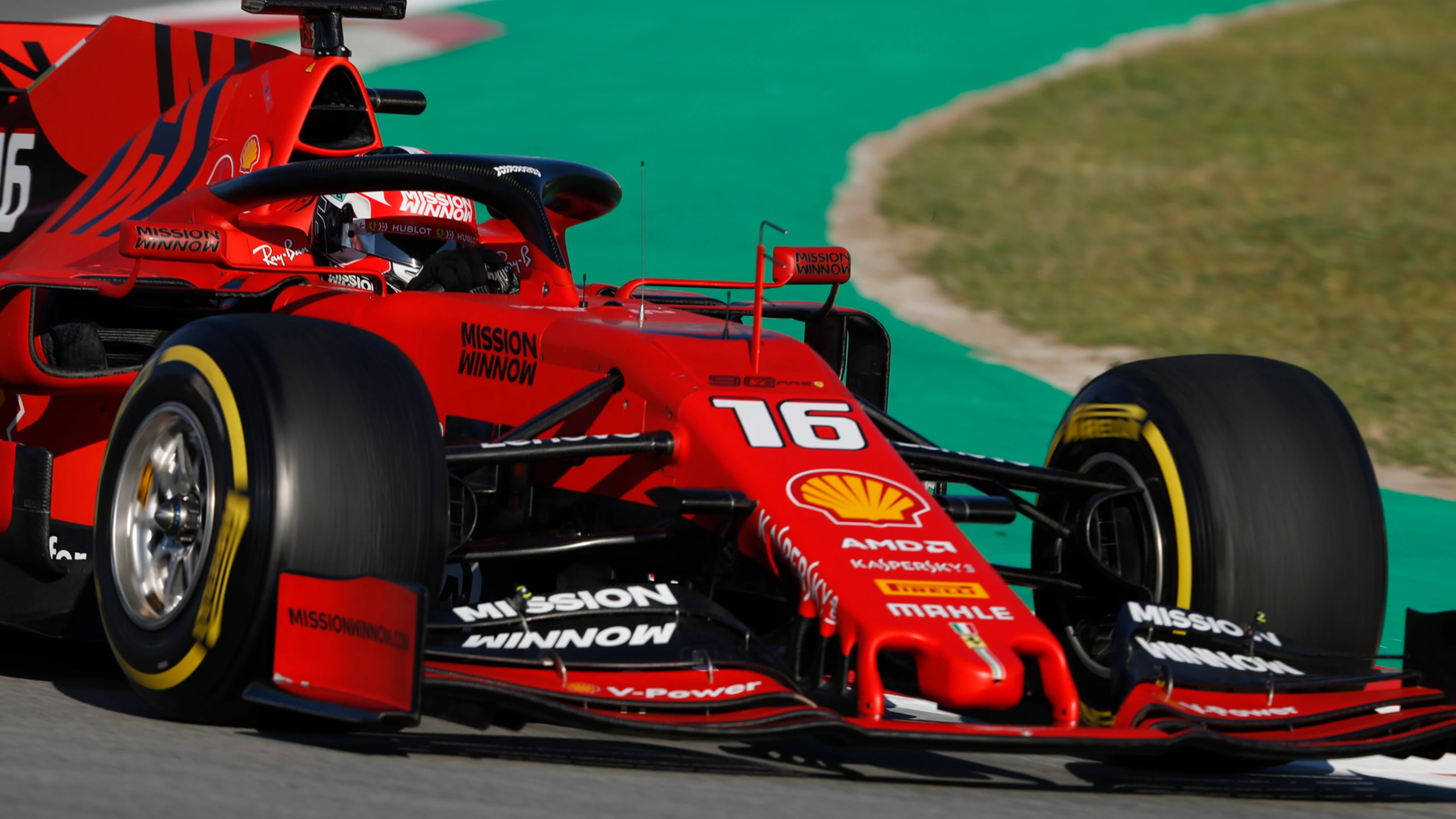 CIRCUIT DE BARCELONA-CATALUNYA, SPAIN - FEBRUARY 26: Charles Leclerc, Ferrari SF90 during the