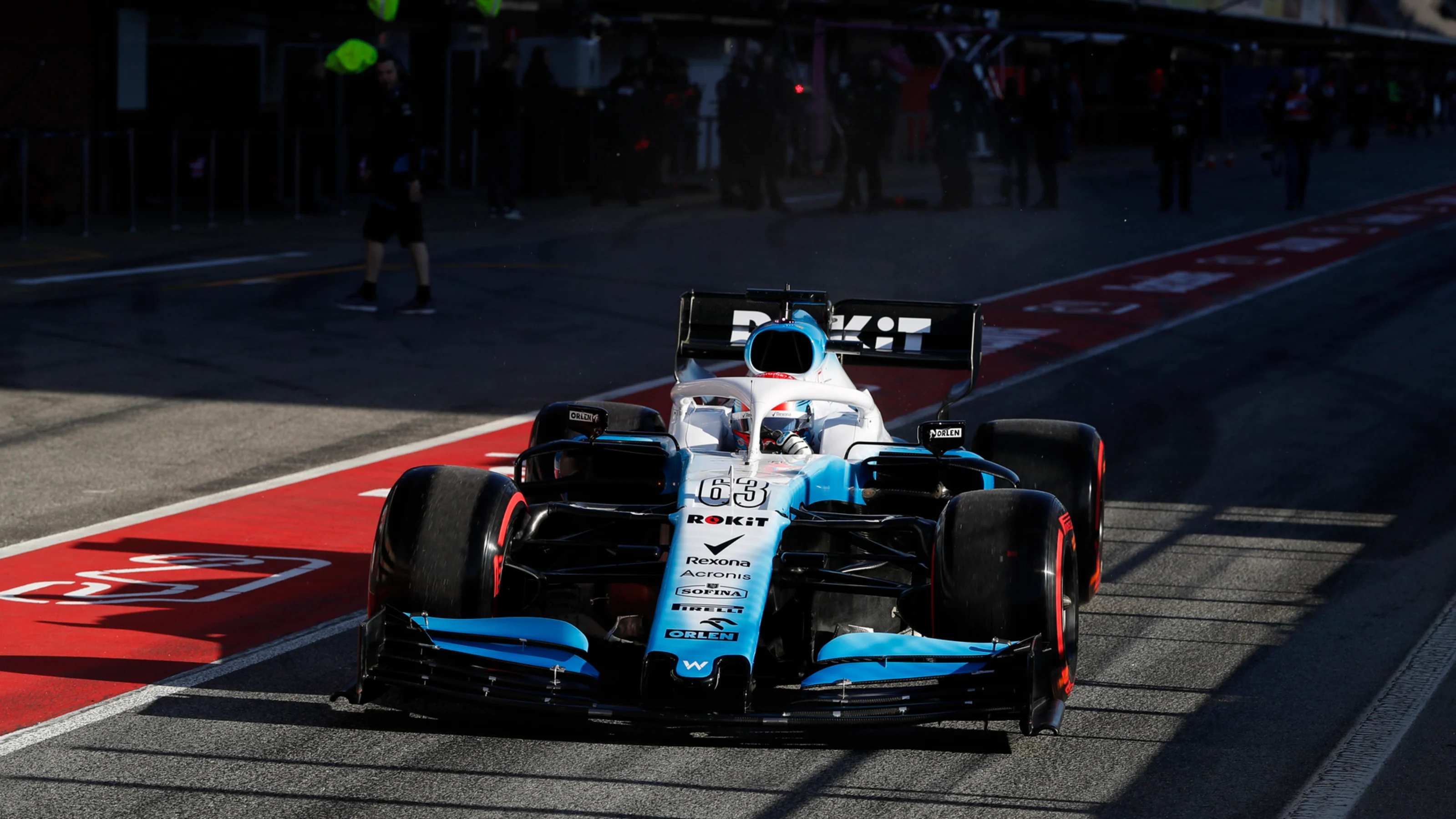 CIRCUIT DE BARCELONA-CATALUNYA, SPAIN - FEBRUARY 26: George Russell, Williams FW42 during the