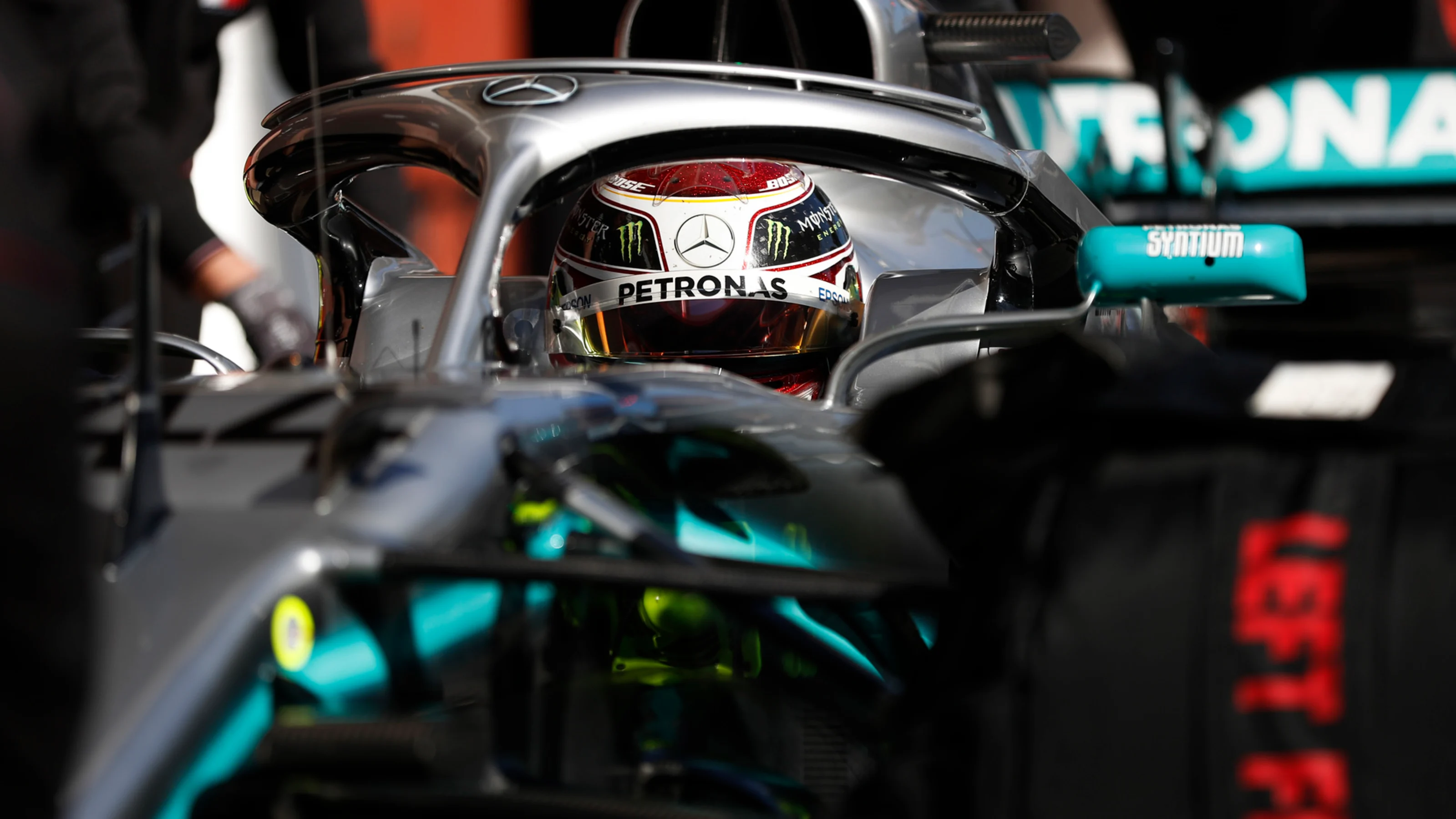 CIRCUIT DE BARCELONA-CATALUNYA, SPAIN - FEBRUARY 26: Lewis Hamilton, Mercedes-AMG F1 W10 EQ Power+