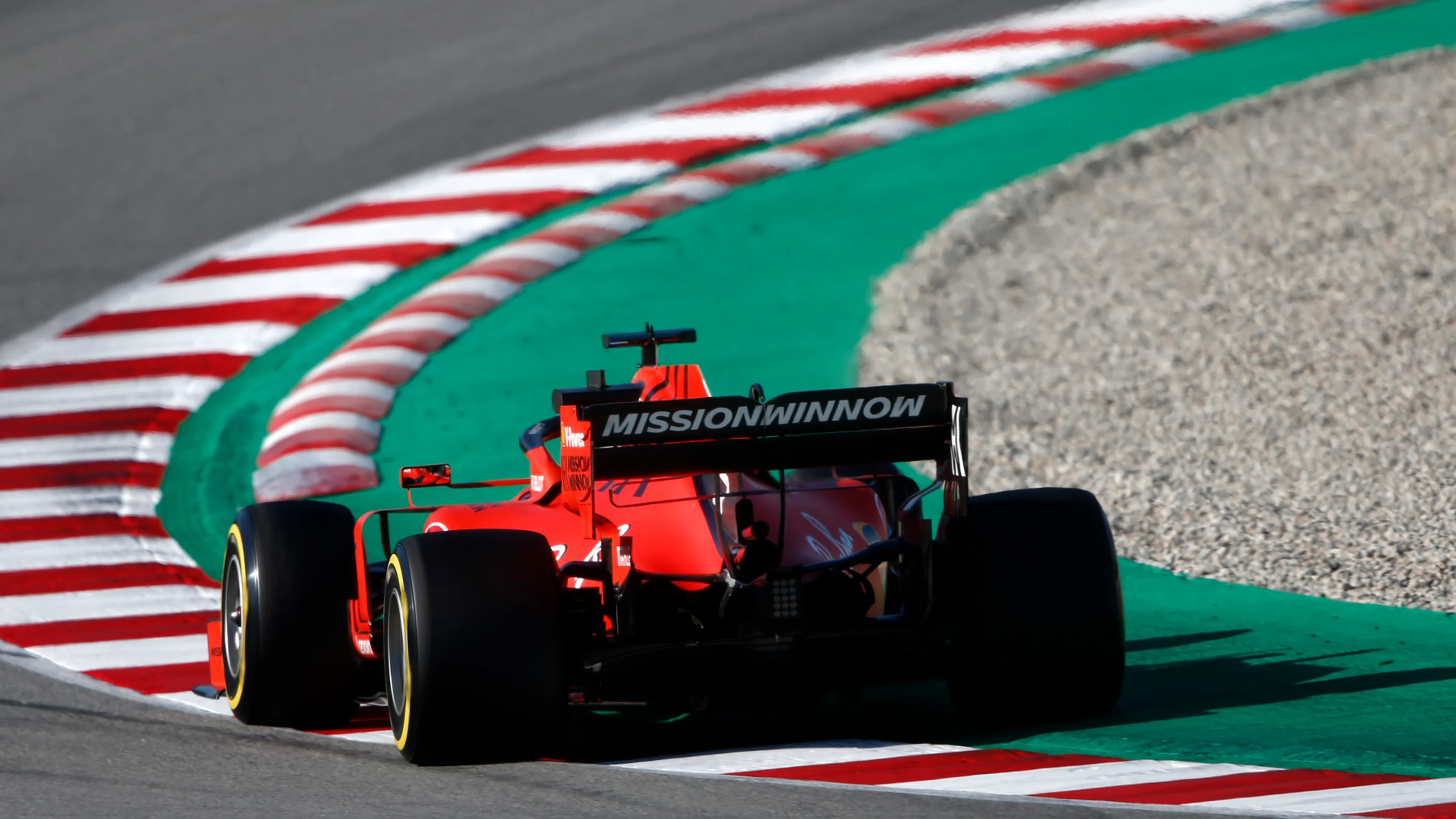 CIRCUIT DE BARCELONA-CATALUNYA, SPAIN - FEBRUARY 26: Sebastian Vettel, Ferrari SF90 during the