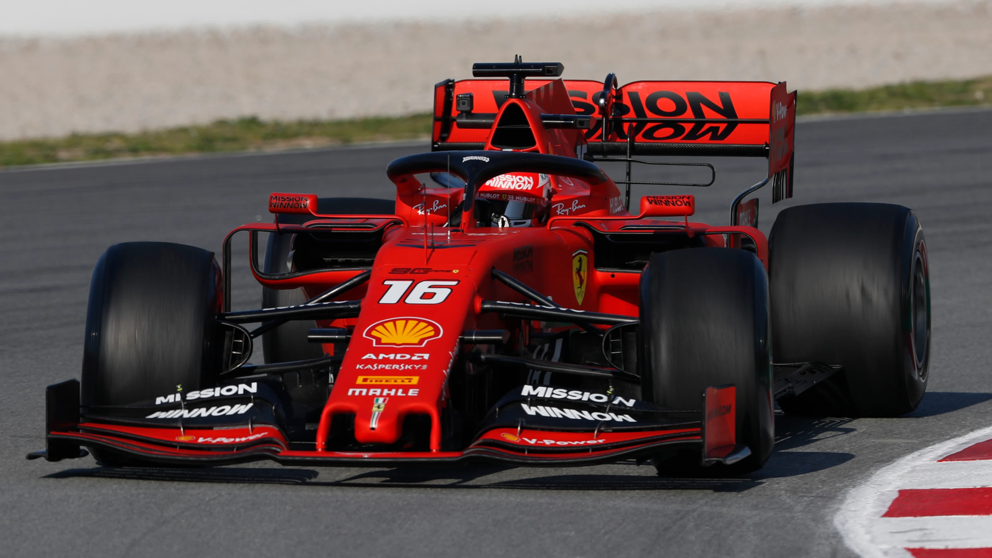 CIRCUIT DE BARCELONA-CATALUNYA, SPAIN - FEBRUARY 28: Charles Leclerc, Ferrari SF90 during the