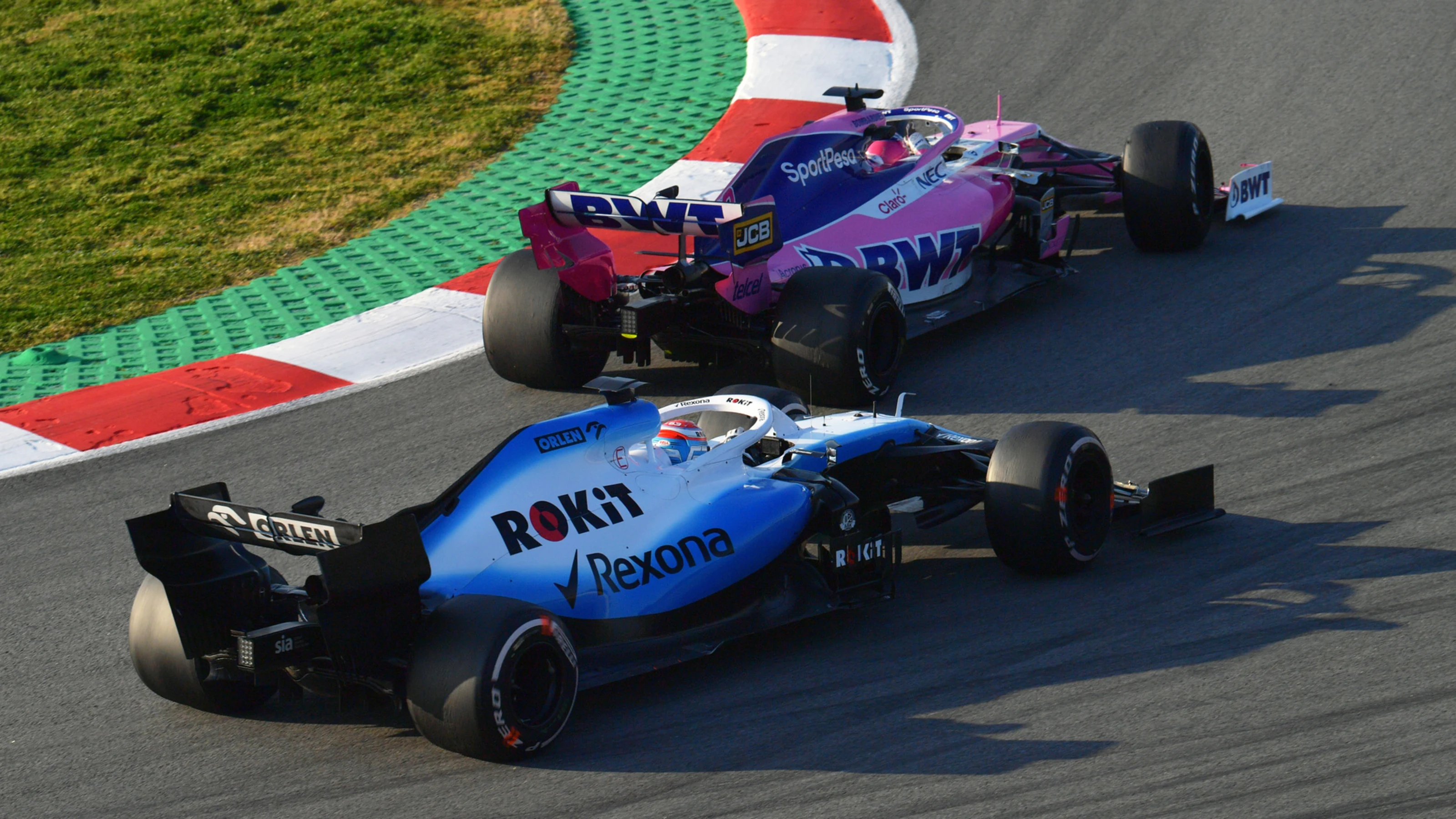 CIRCUIT DE BARCELONA-CATALUNYA, SPAIN - FEBRUARY 28: George Russell, Williams FW42 and Lance