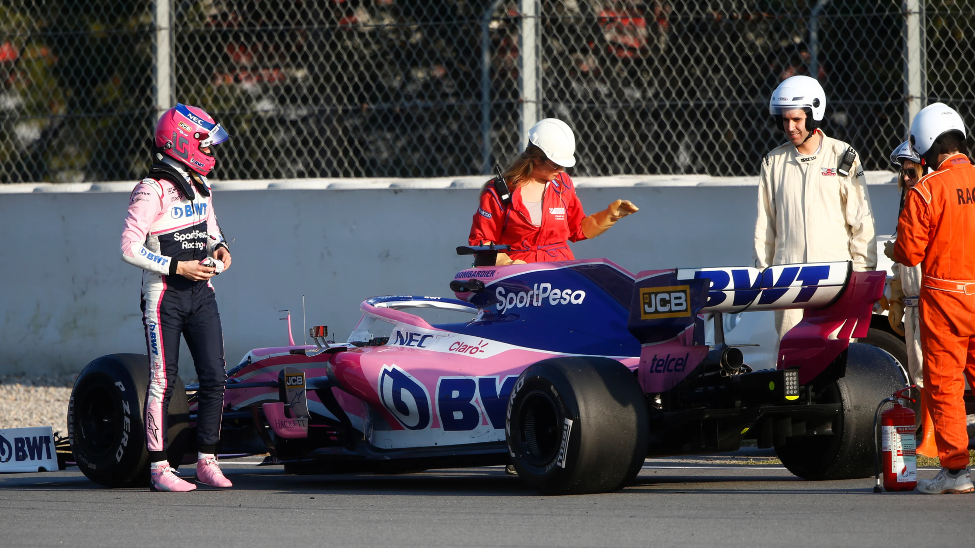 CIRCUIT DE BARCELONA-CATALUNYA, SPAIN - FEBRUARY 28: Lance Stroll, SportPesa Racing Point F1 Team
