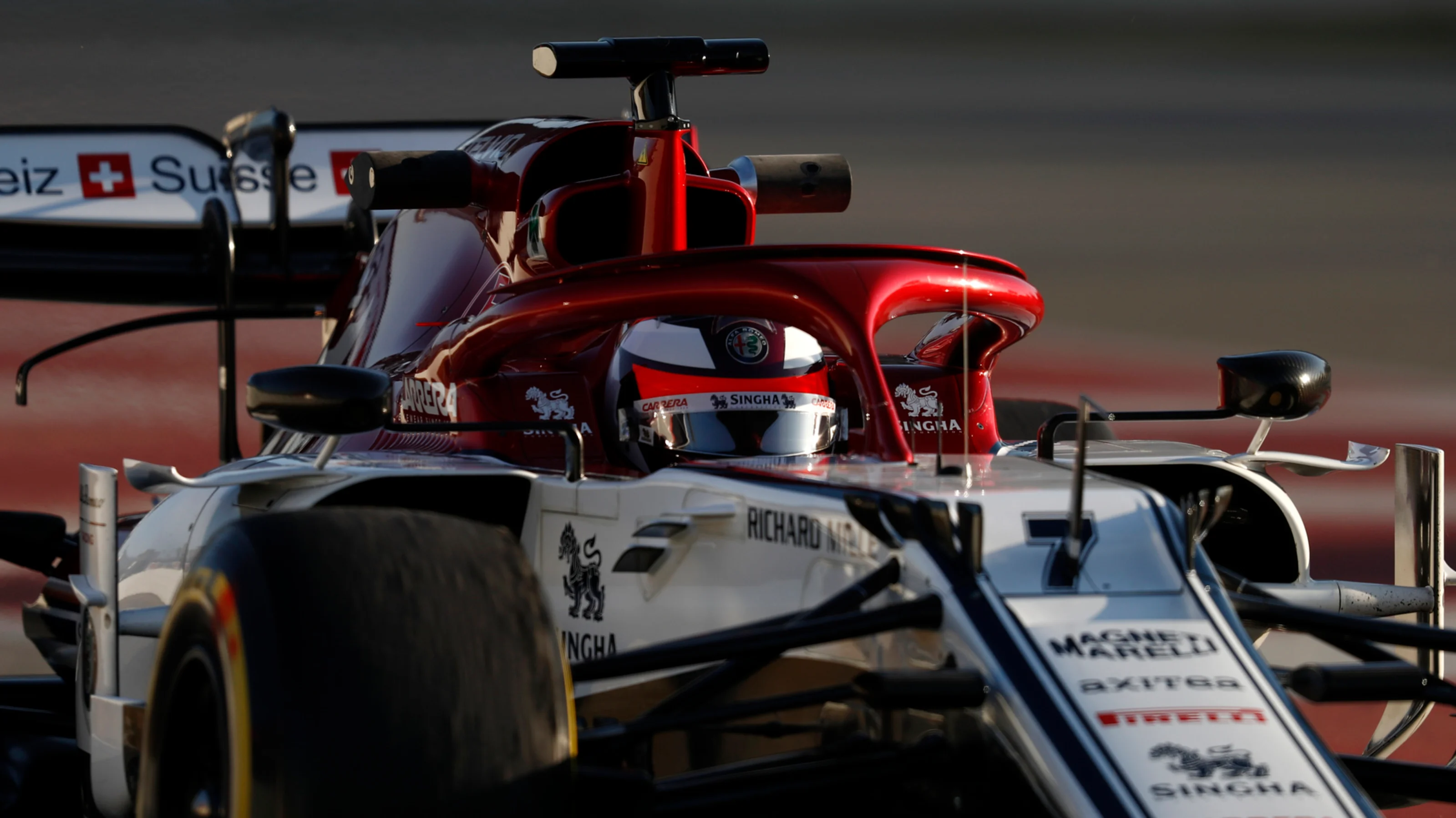 CIRCUIT DE BARCELONA-CATALUNYA, SPAIN - FEBRUARY 27: Kimi Raikkonen, Alfa Romeo Racing C38 during