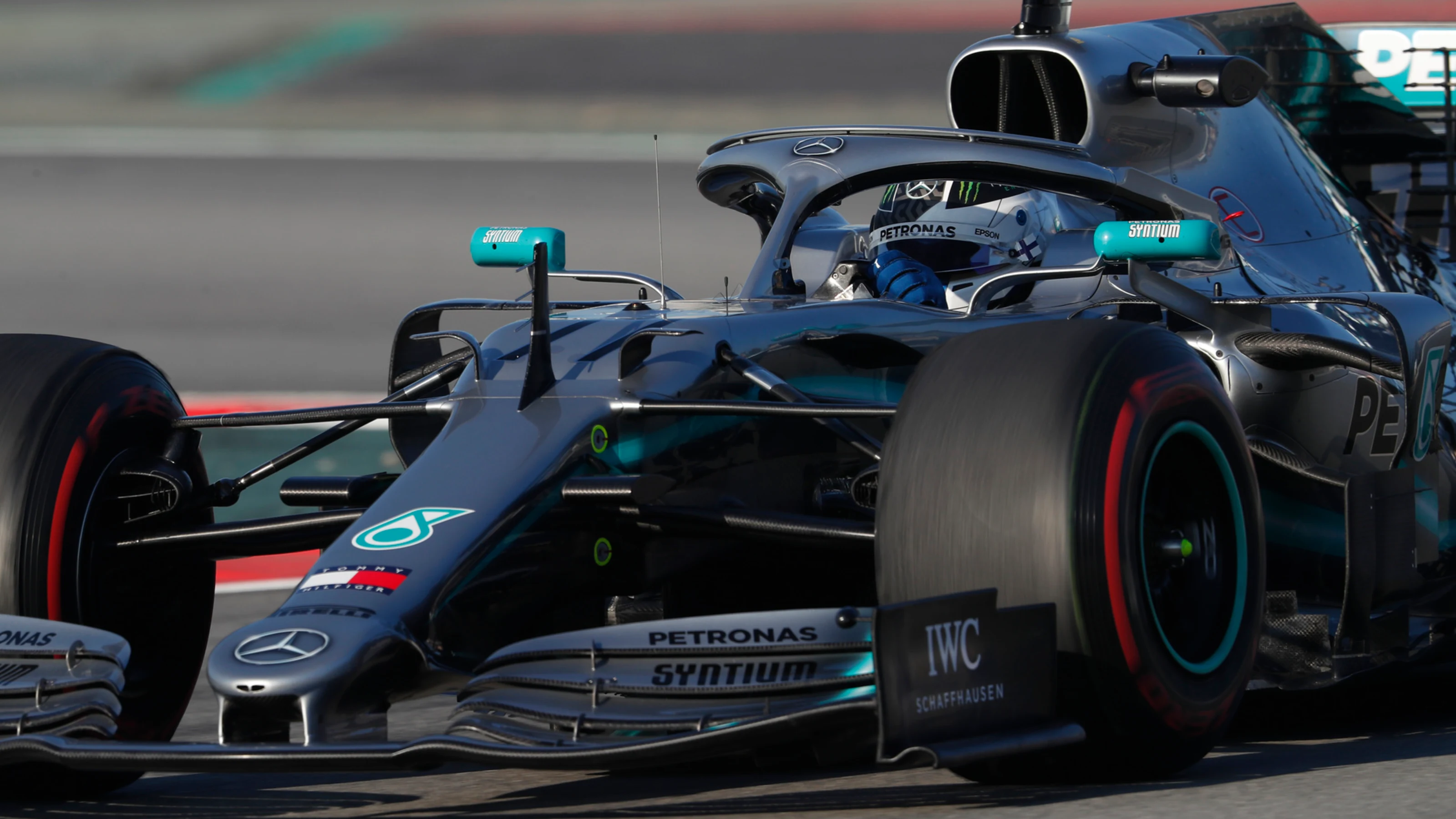 CIRCUIT DE BARCELONA-CATALUNYA, SPAIN - FEBRUARY 27: Valtteri Bottas, Mercedes-AMG F1 W10 EQ Power+