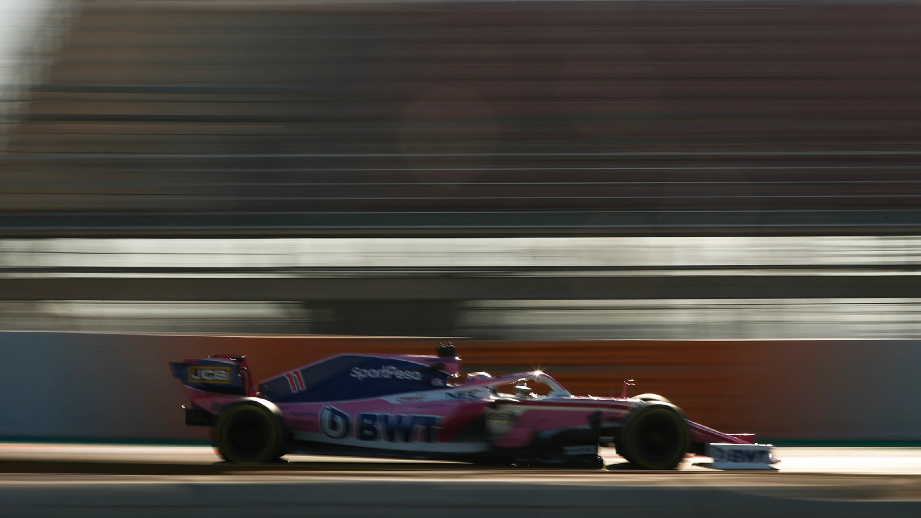 CIRCUIT DE BARCELONA-CATALUNYA, SPAIN - FEBRUARY 27: Sergio Perez, SportPesa Racing Point F1 Team