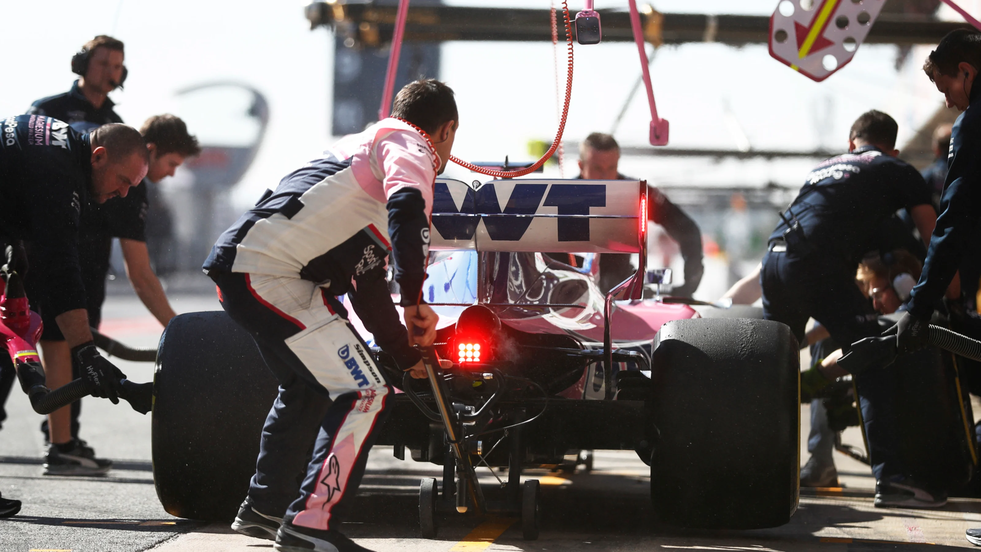 CIRCUIT DE BARCELONA-CATALUNYA, SPAIN - FEBRUARY 27: Sergio Perez, SportPesa Racing Point F1 Team