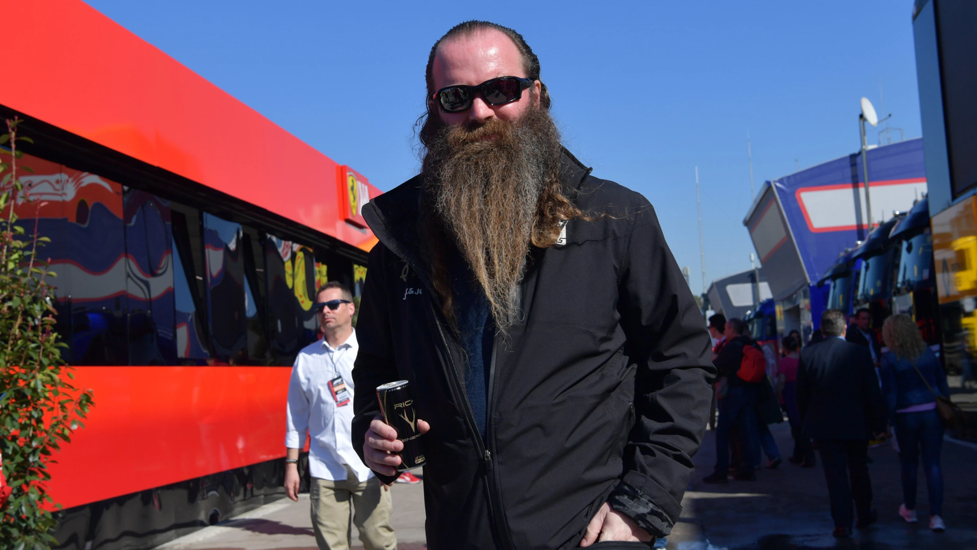 CIRCUIT DE BARCELONA-CATALUNYA, SPAIN - FEBRUARY 27: Rich Energy founder William Storey during the