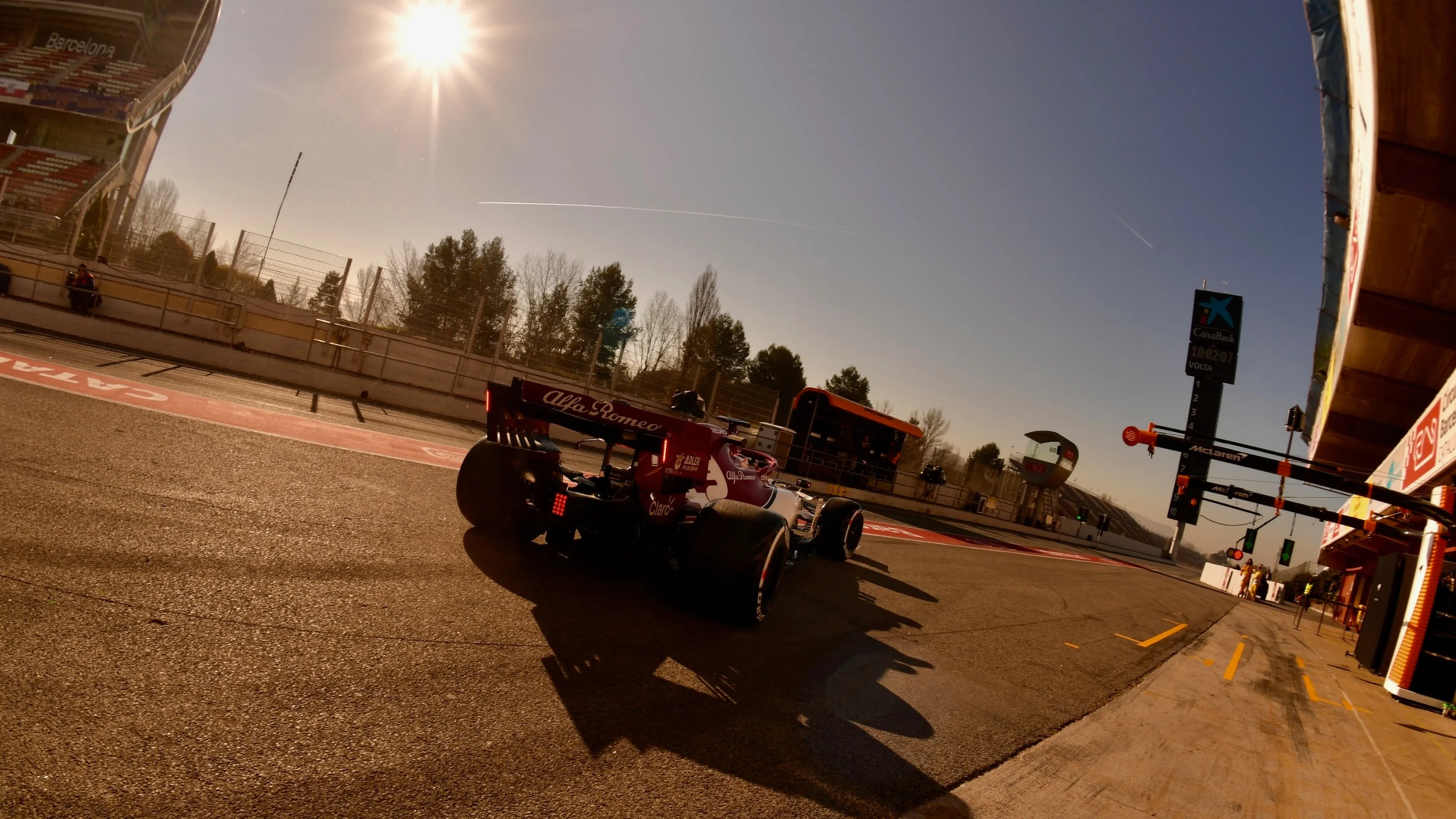 CIRCUIT DE BARCELONA-CATALUNYA, SPAIN - FEBRUARY 27: Kimi Raikkonen, Alfa Romeo Racing C38 during