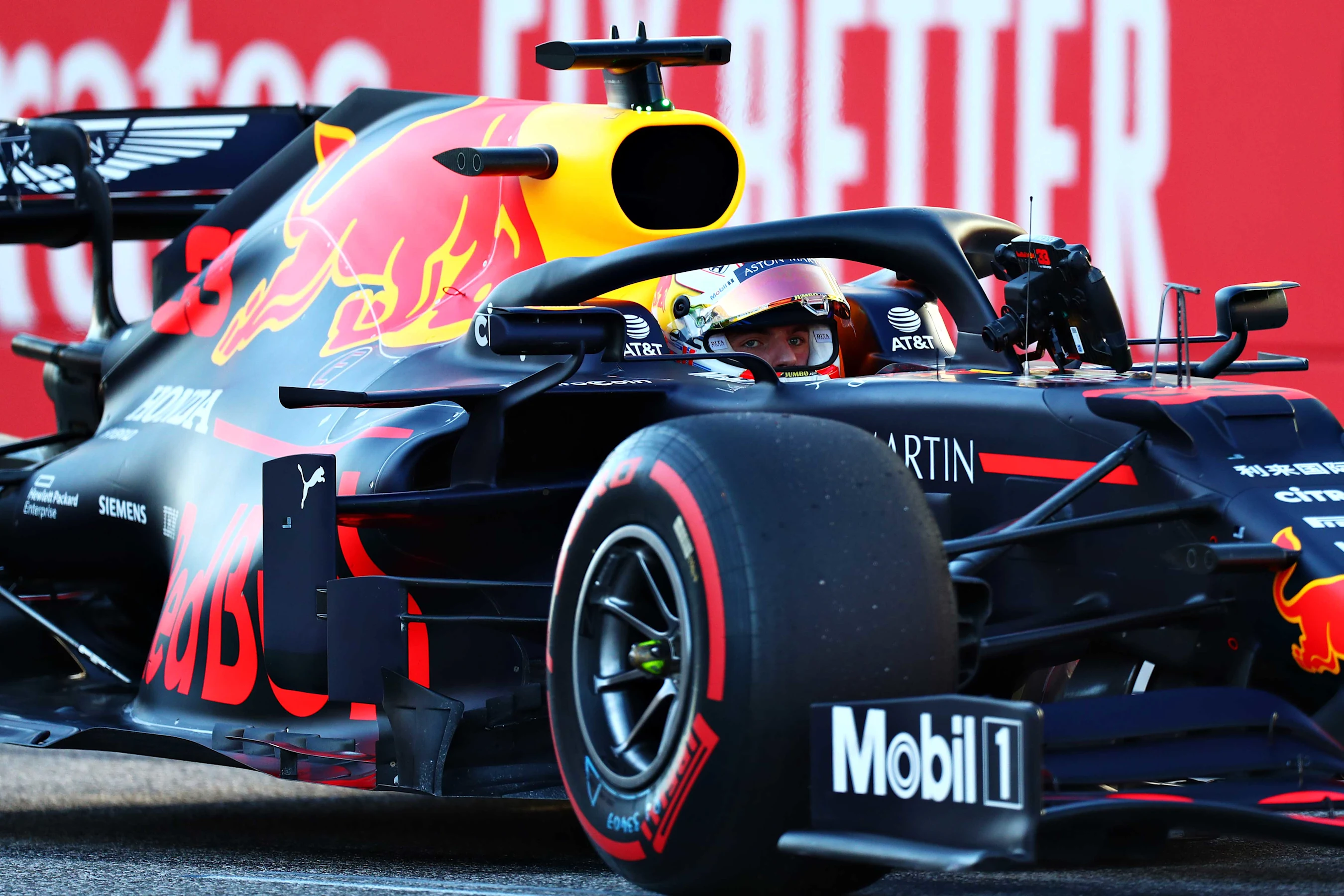 AUSTIN, TEXAS - NOVEMBER 02: Third place qualifier Max Verstappen of Netherlands and Red Bull