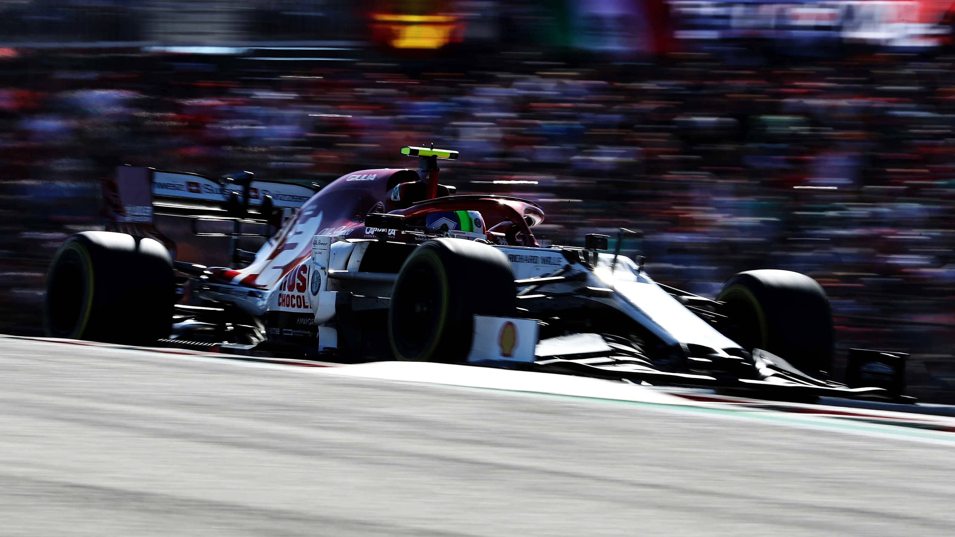 AUSTIN, TEXAS - NOVEMBER 03: Antonio Giovinazzi of Italy driving the (99) Alfa Romeo Racing C38