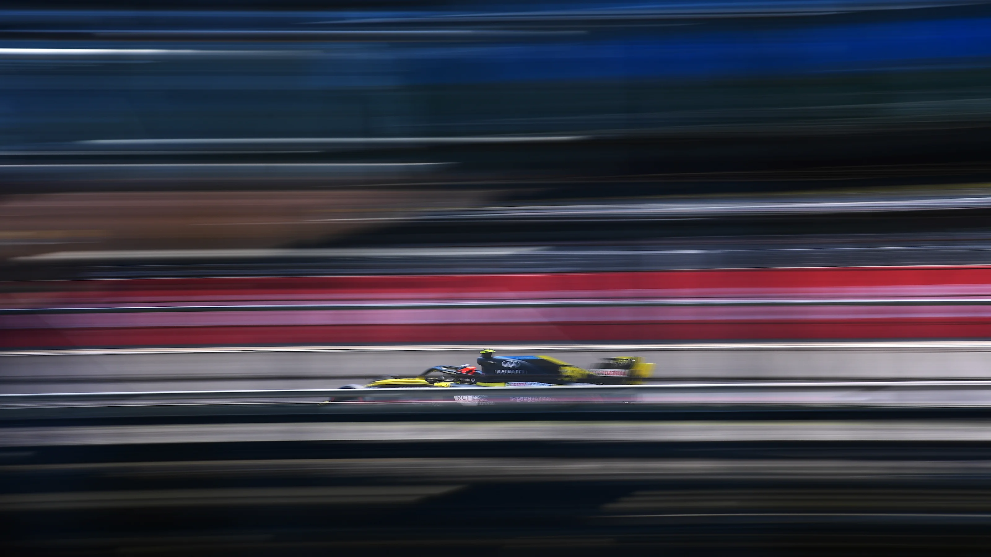 NORTHAMPTON, ENGLAND - AUGUST 08: Esteban Ocon of France driving the (31) Renault Sport Formula One