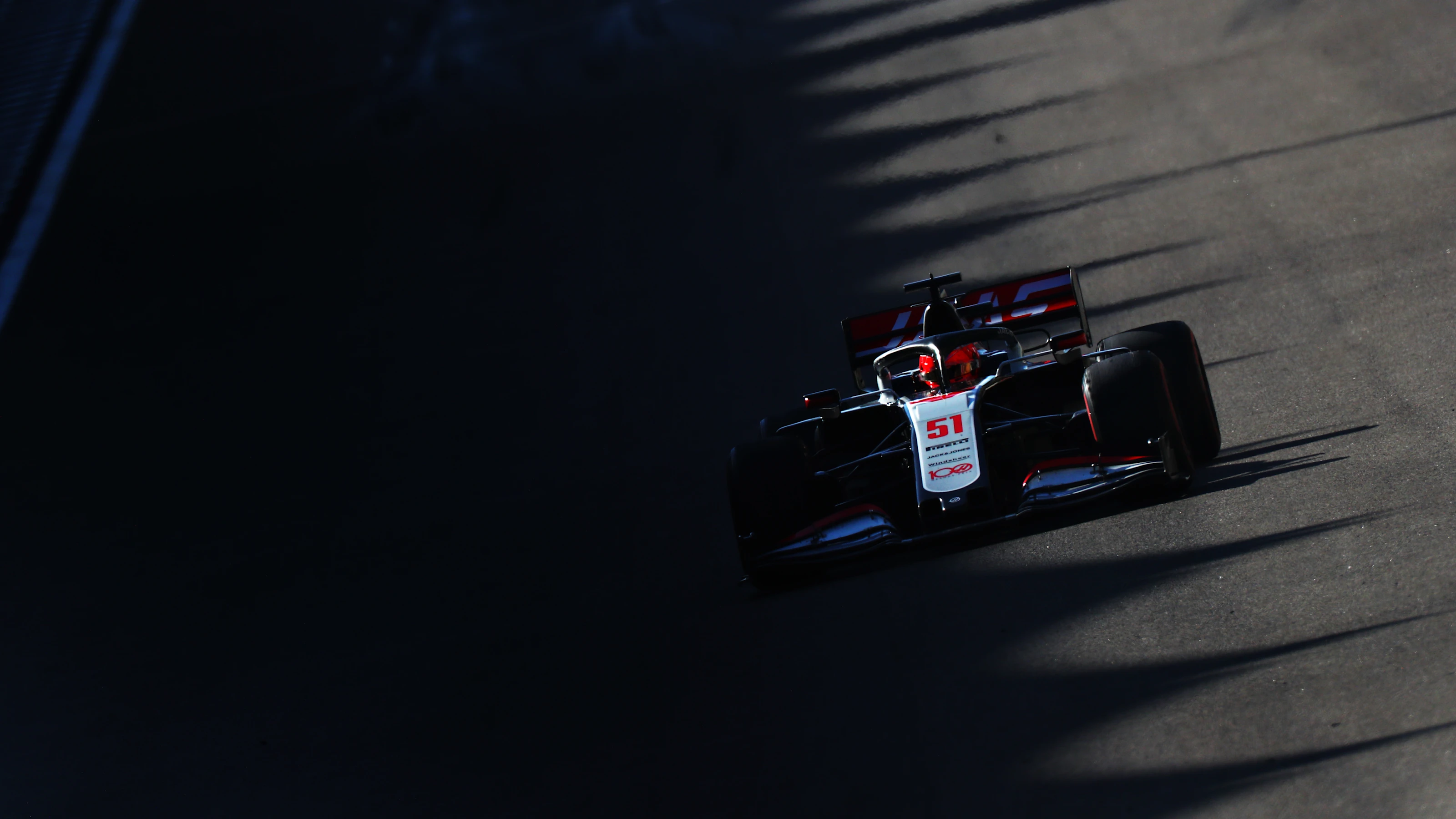 ABU DHABI, UNITED ARAB EMIRATES - DECEMBER 11: Pietro Fittipaldi of Brazil driving the (51) Haas F1