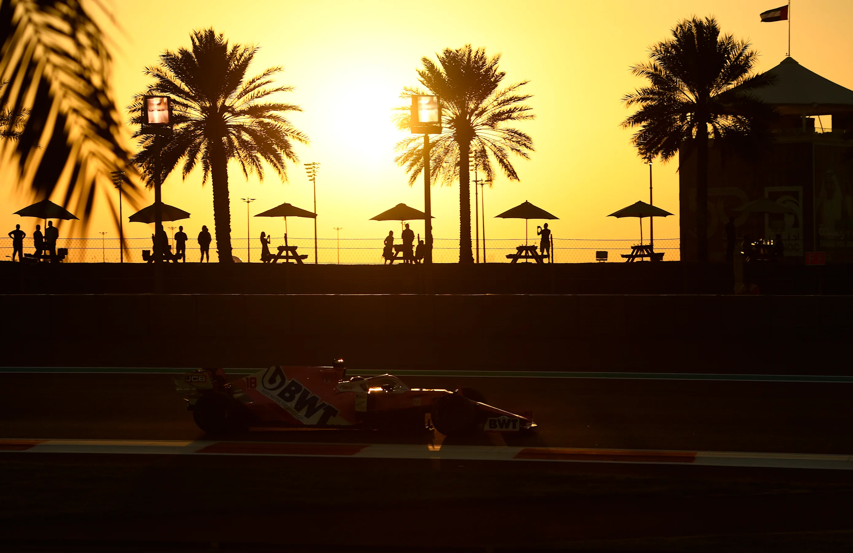 ABU DHABI, UNITED ARAB EMIRATES - DECEMBER 11: Lance Stroll of Canada driving the (18) Racing Point