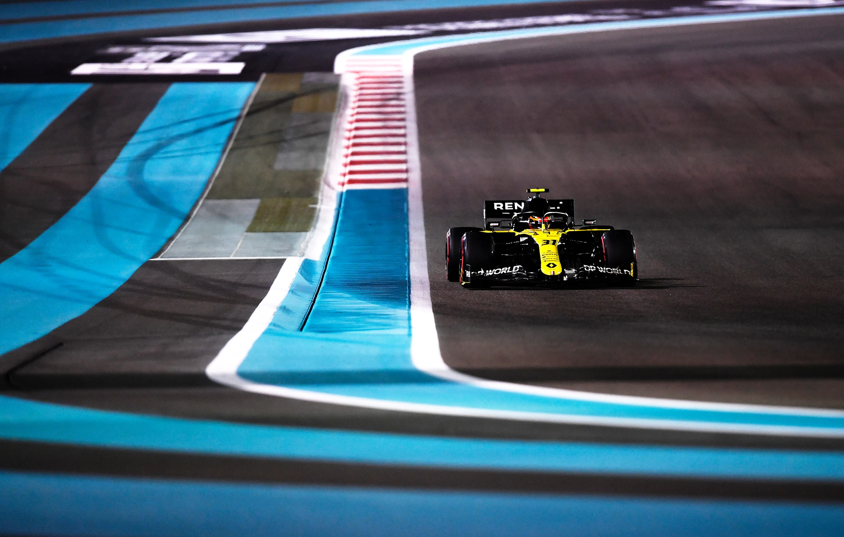 ABU DHABI, UNITED ARAB EMIRATES - DECEMBER 11: Esteban Ocon of France driving the (31) Renault