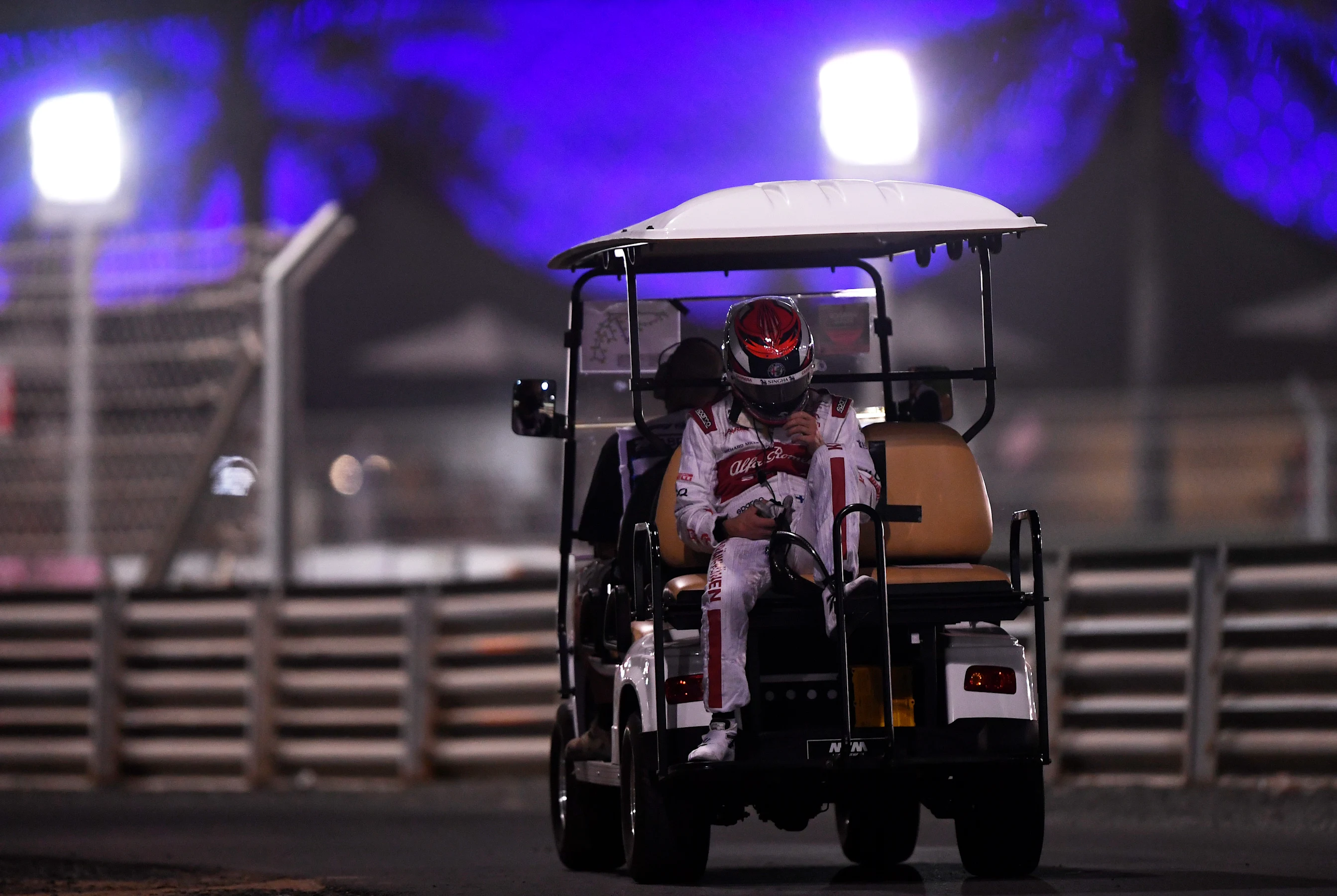 ABU DHABI, UNITED ARAB EMIRATES - DECEMBER 11: Kimi Raikkonen of Finland and Alfa Romeo Racing is