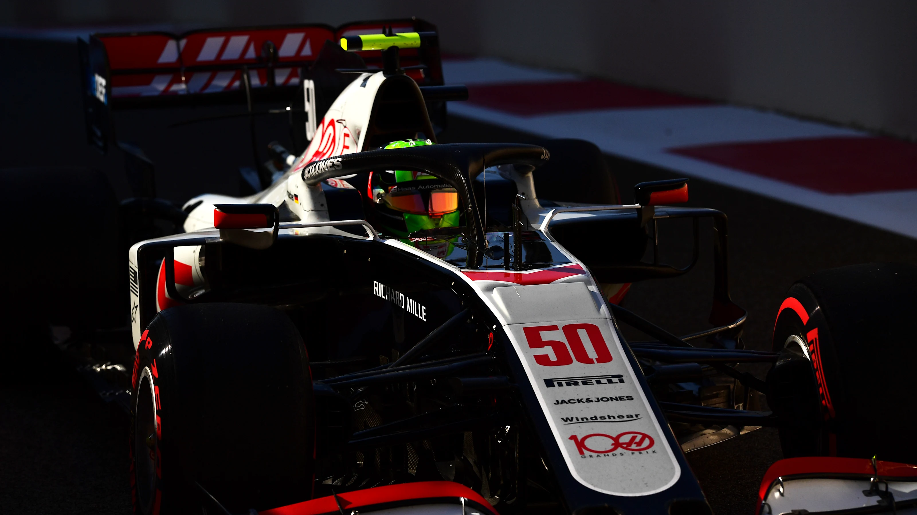 ABU DHABI, UNITED ARAB EMIRATES - DECEMBER 11: Mick Schumacher of Germany driving the Haas F1 Team