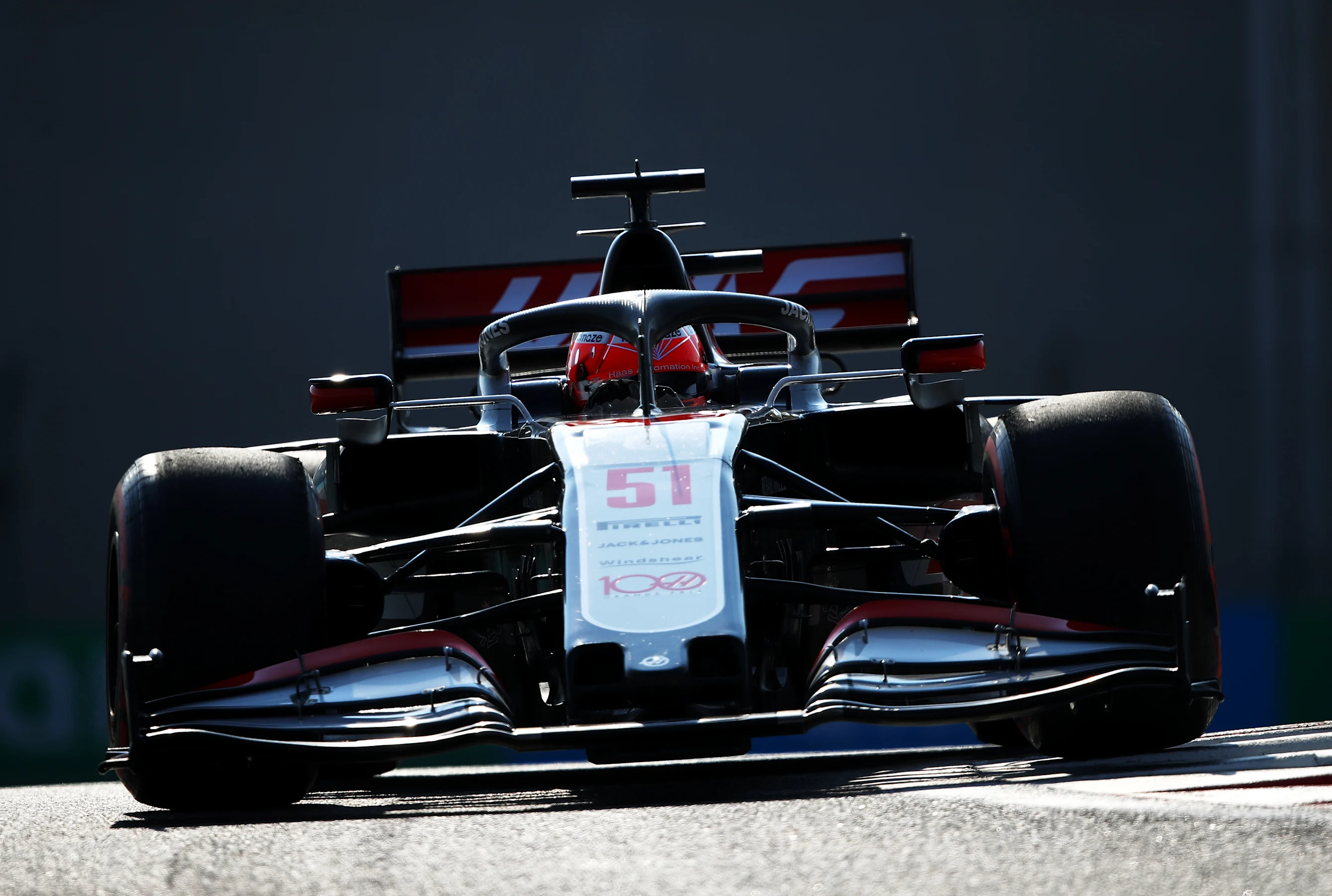 ABU DHABI, UNITED ARAB EMIRATES - DECEMBER 12: Pietro Fittipaldi of Brazil driving the (51) Haas F1