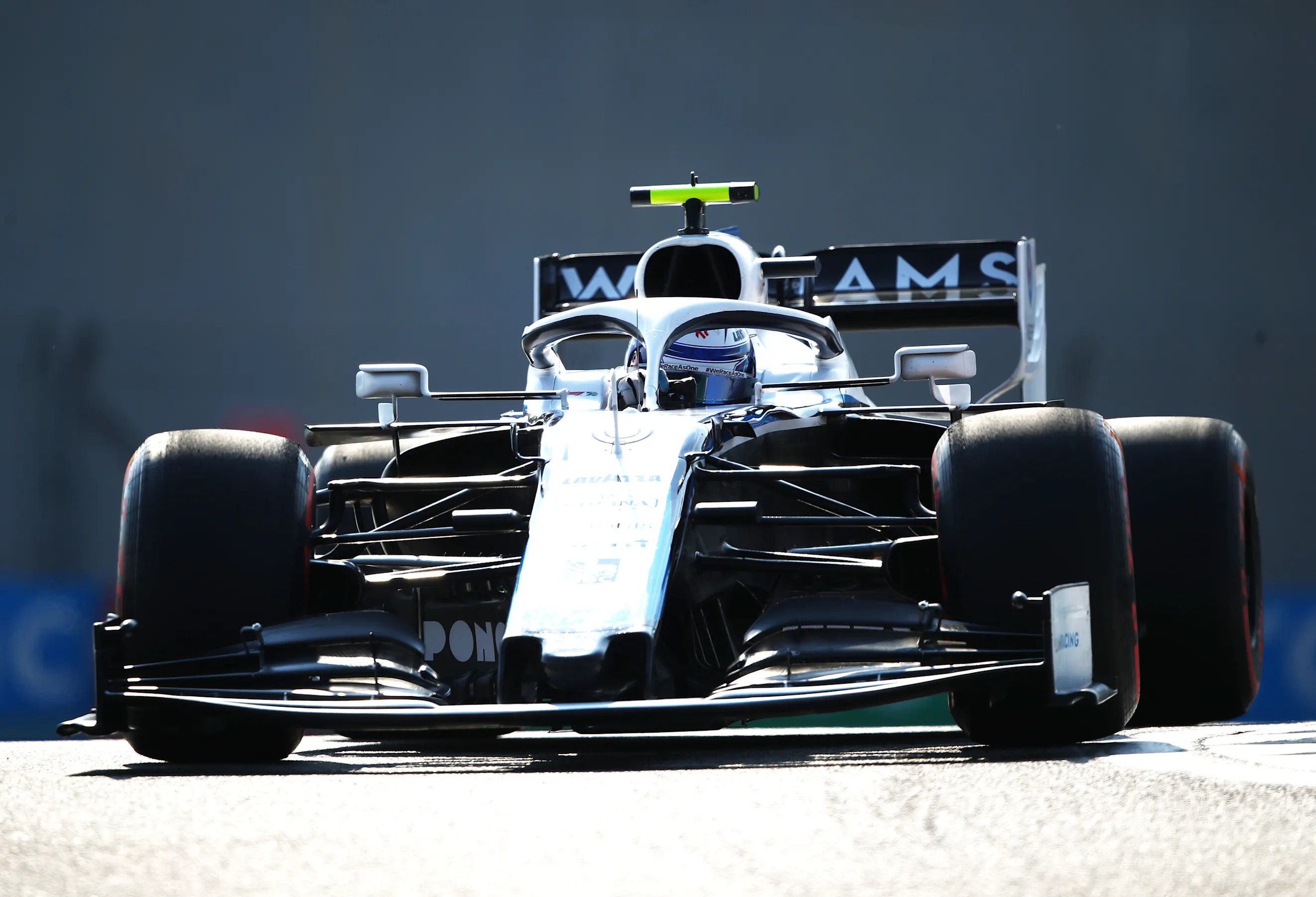 ABU DHABI, UNITED ARAB EMIRATES - DECEMBER 12: Nicholas Latifi of Canada driving the (6) Williams