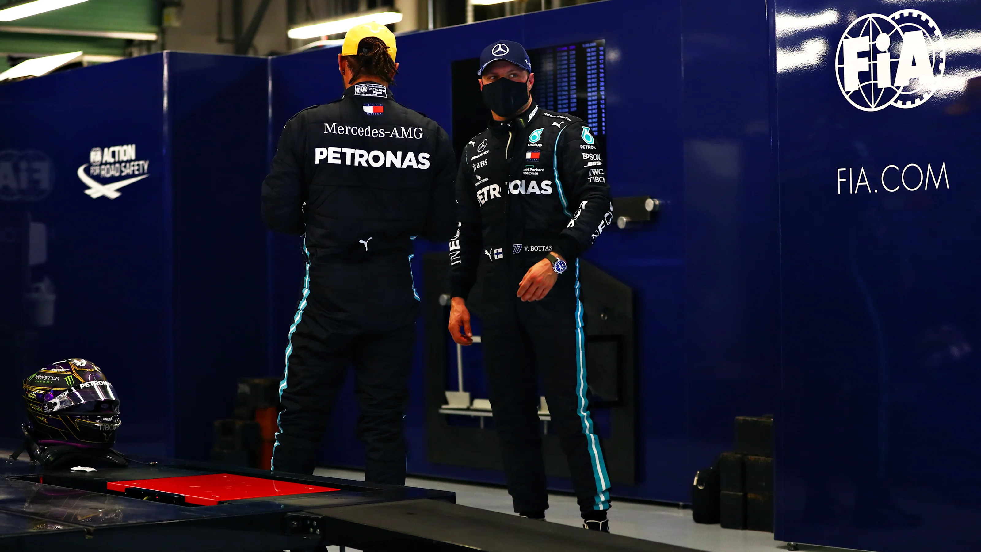 ABU DHABI, UNITED ARAB EMIRATES - DECEMBER 12: Second place qualifier Valtteri Bottas of Finland