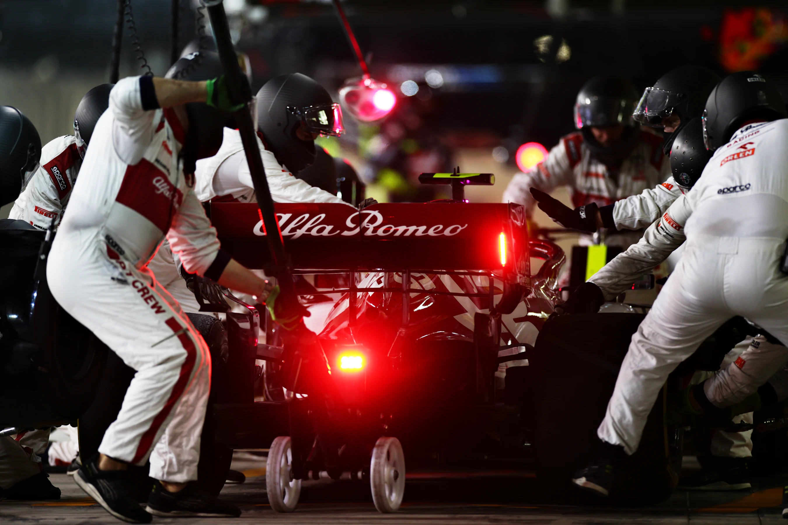 ABU DHABI, UNITED ARAB EMIRATES - DECEMBER 13: Antonio Giovinazzi of Italy driving the (99) Alfa