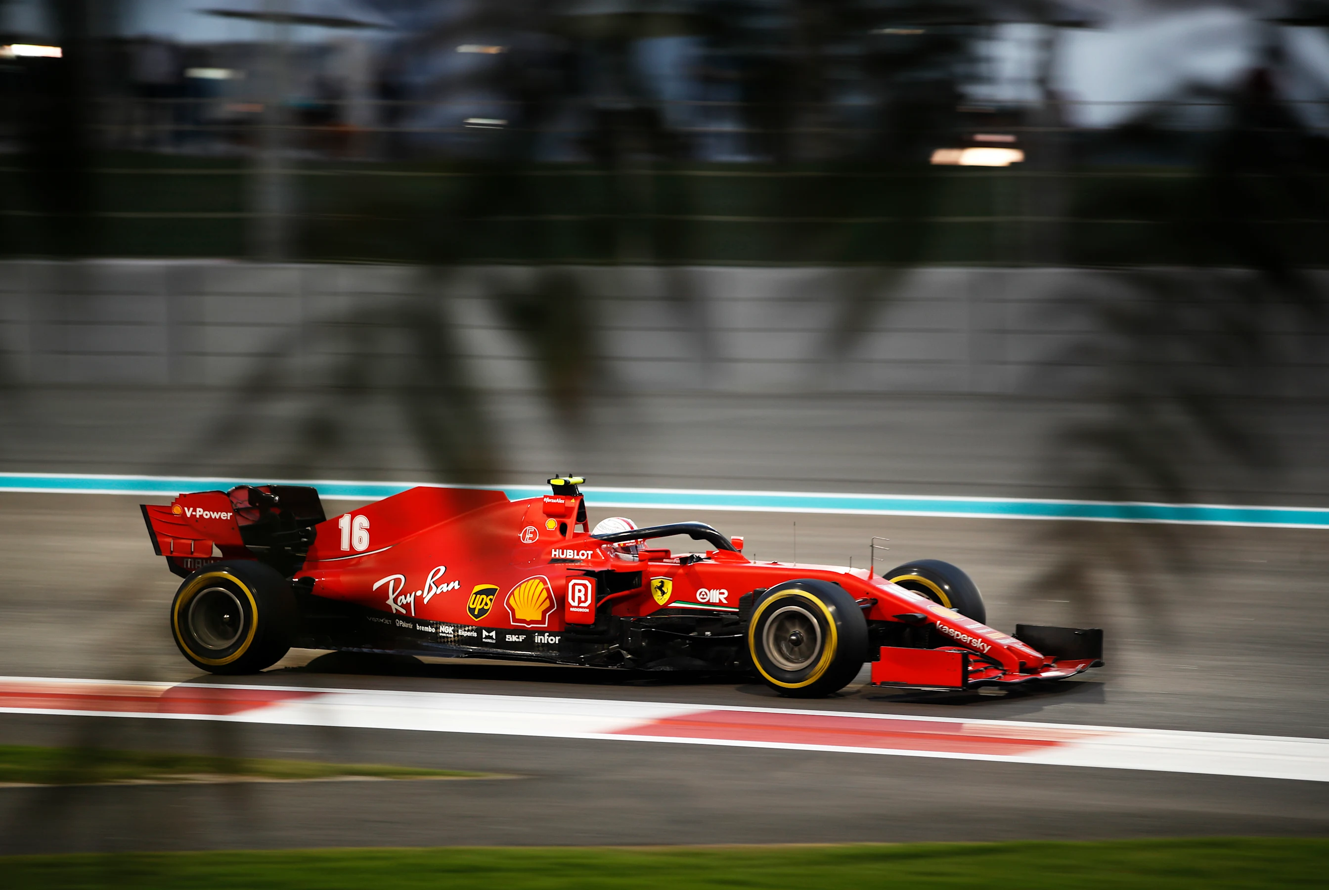 ABU DHABI, UNITED ARAB EMIRATES - DECEMBER 13: Charles Leclerc of Monaco driving the (16) Scuderia