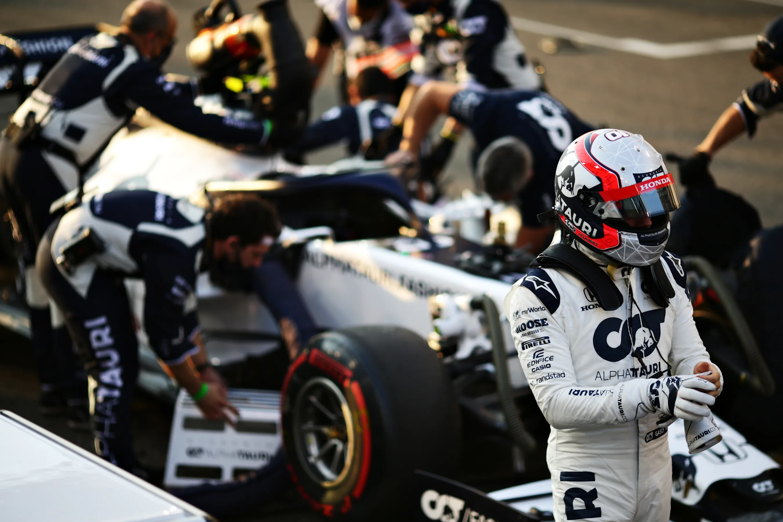 ABU DHABI, UNITED ARAB EMIRATES - DECEMBER 13: Pierre Gasly of France and Scuderia AlphaTauri