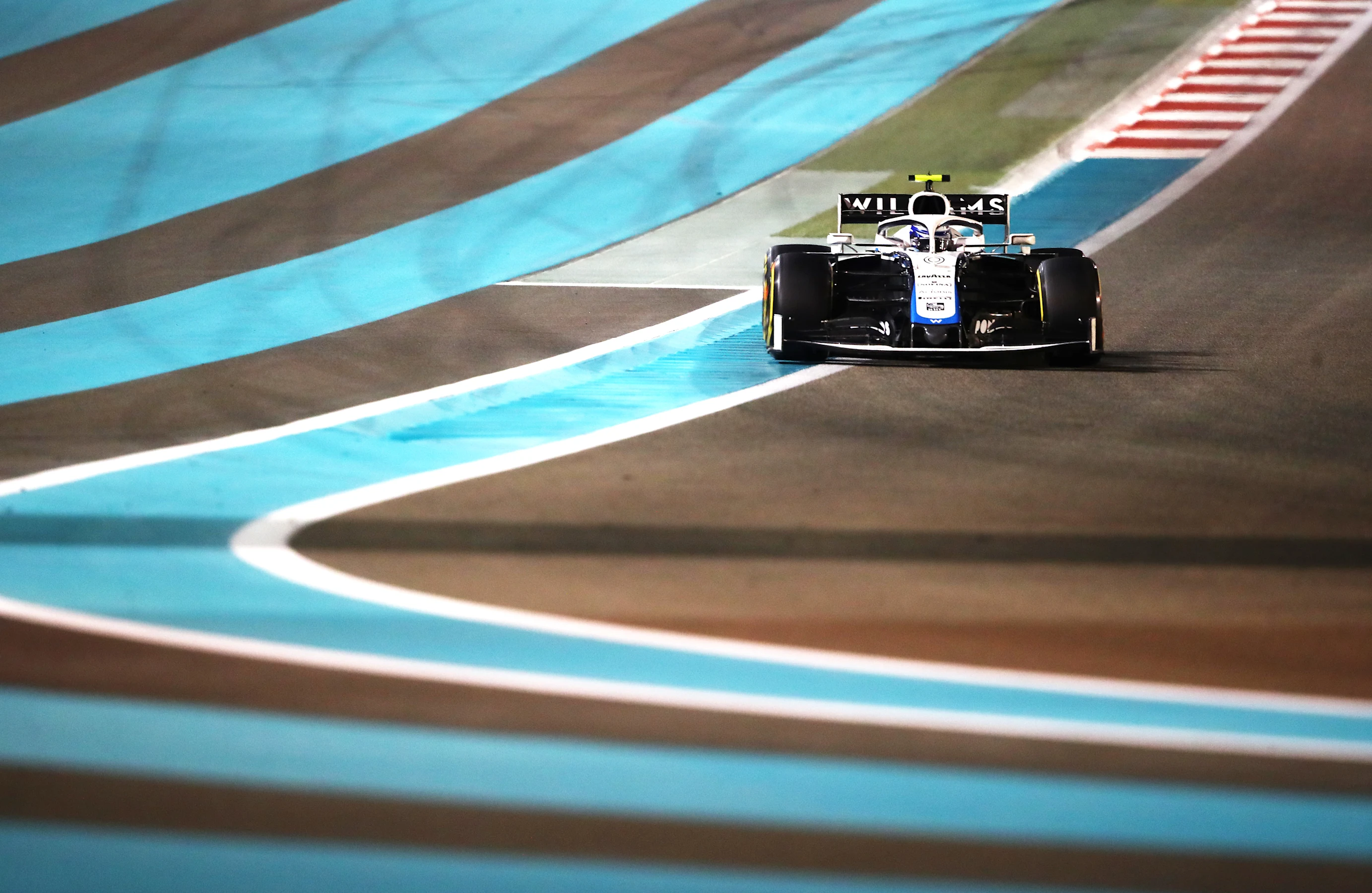 ABU DHABI, UNITED ARAB EMIRATES - DECEMBER 13: Nicholas Latifi of Canada driving the (6) Williams