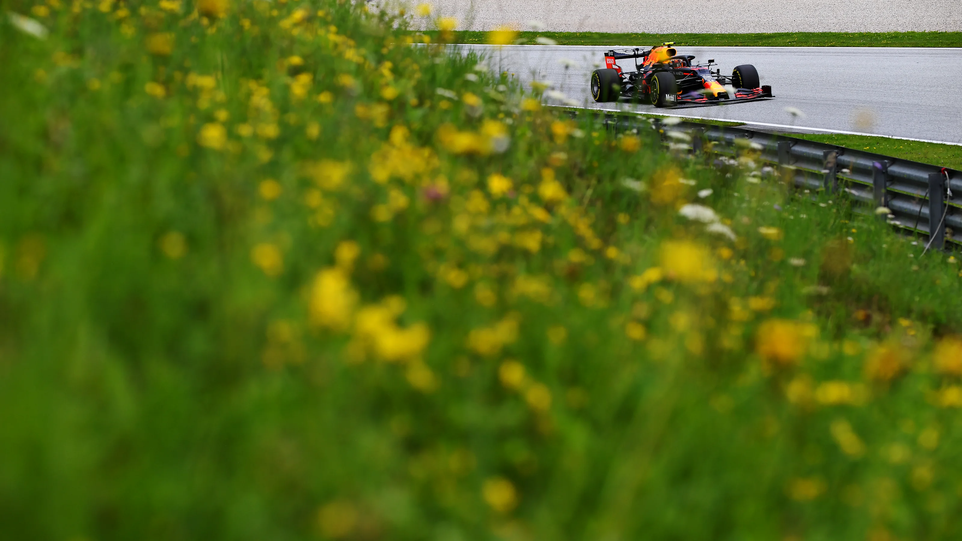 SPIELBERG, AUSTRIA - JULY 03: Alexander Albon of Thailand driving the (23) Aston Martin Red Bull