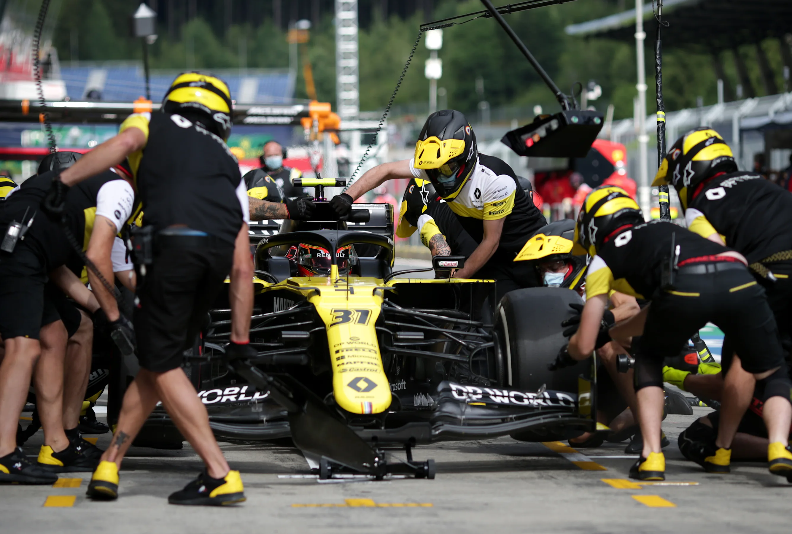 SPIELBERG, AUSTRIA - JULY 03: Esteban Ocon of France driving the (31) Renault Sport Formula One