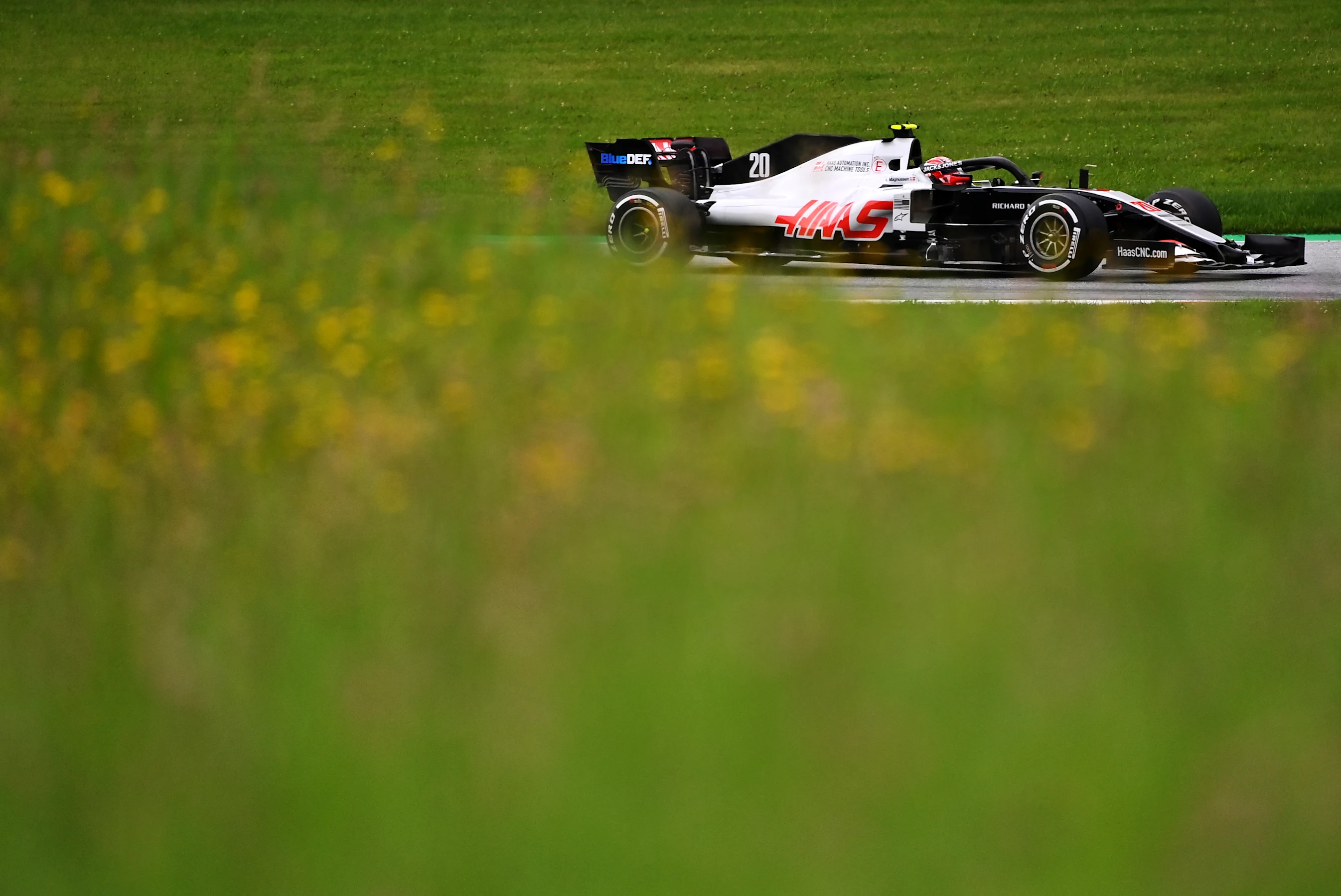 SPIELBERG, AUSTRIA - JULY 03: Kevin Magnussen of Denmark driving the (20) Haas F1 Team VF-20