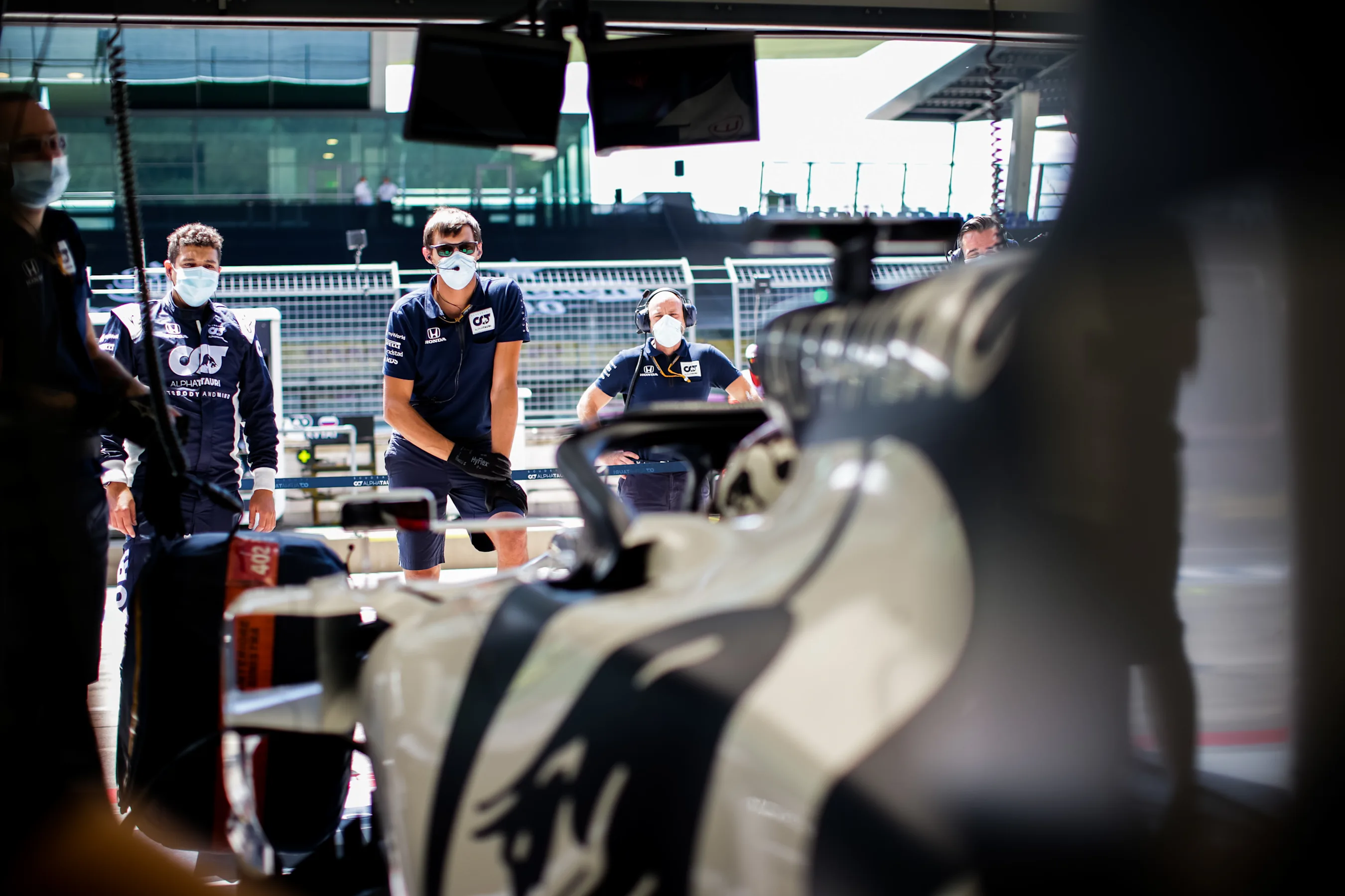 SPIELBERG, AUSTRIA - JULY 04: Daniil Kvyat of Scuderia AlphaTauri and Russia during the Formula One