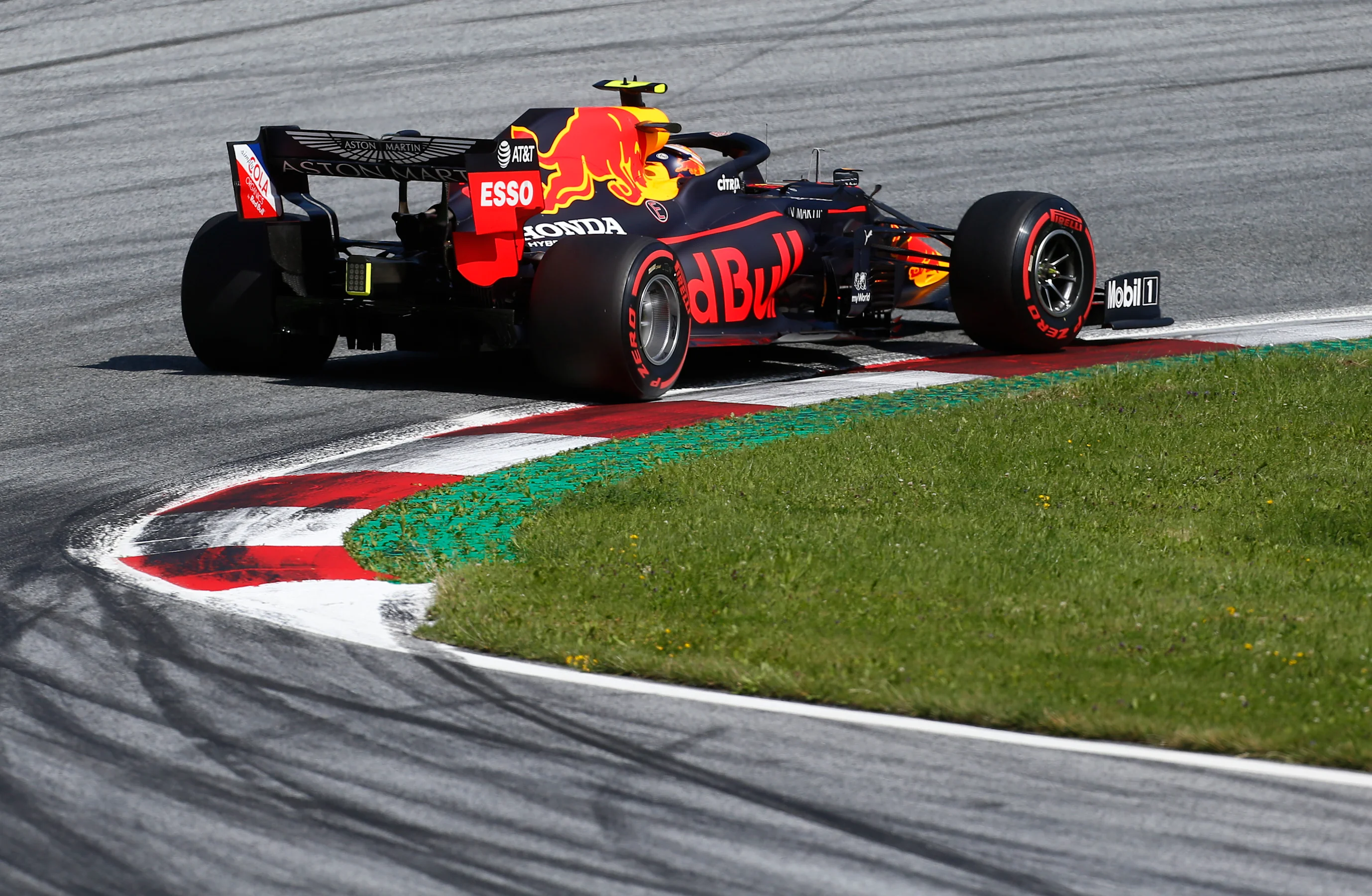 SPIELBERG, AUSTRIA - JULY 04: Alexander Albon of Thailand driving the (23) Aston Martin Red Bull