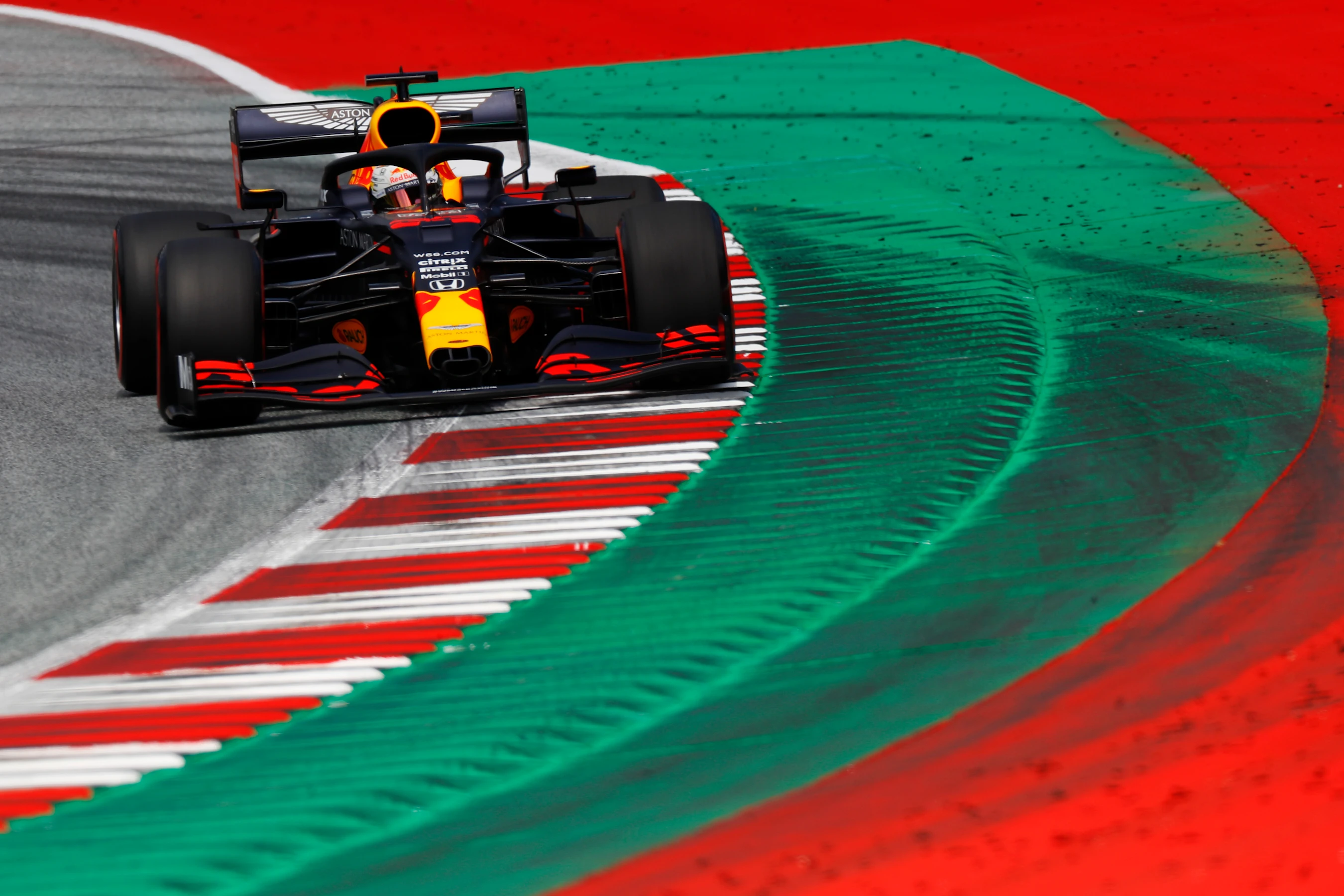 SPIELBERG, AUSTRIA - JULY 04: Max Verstappen of the Netherlands driving the (33) Aston Martin Red