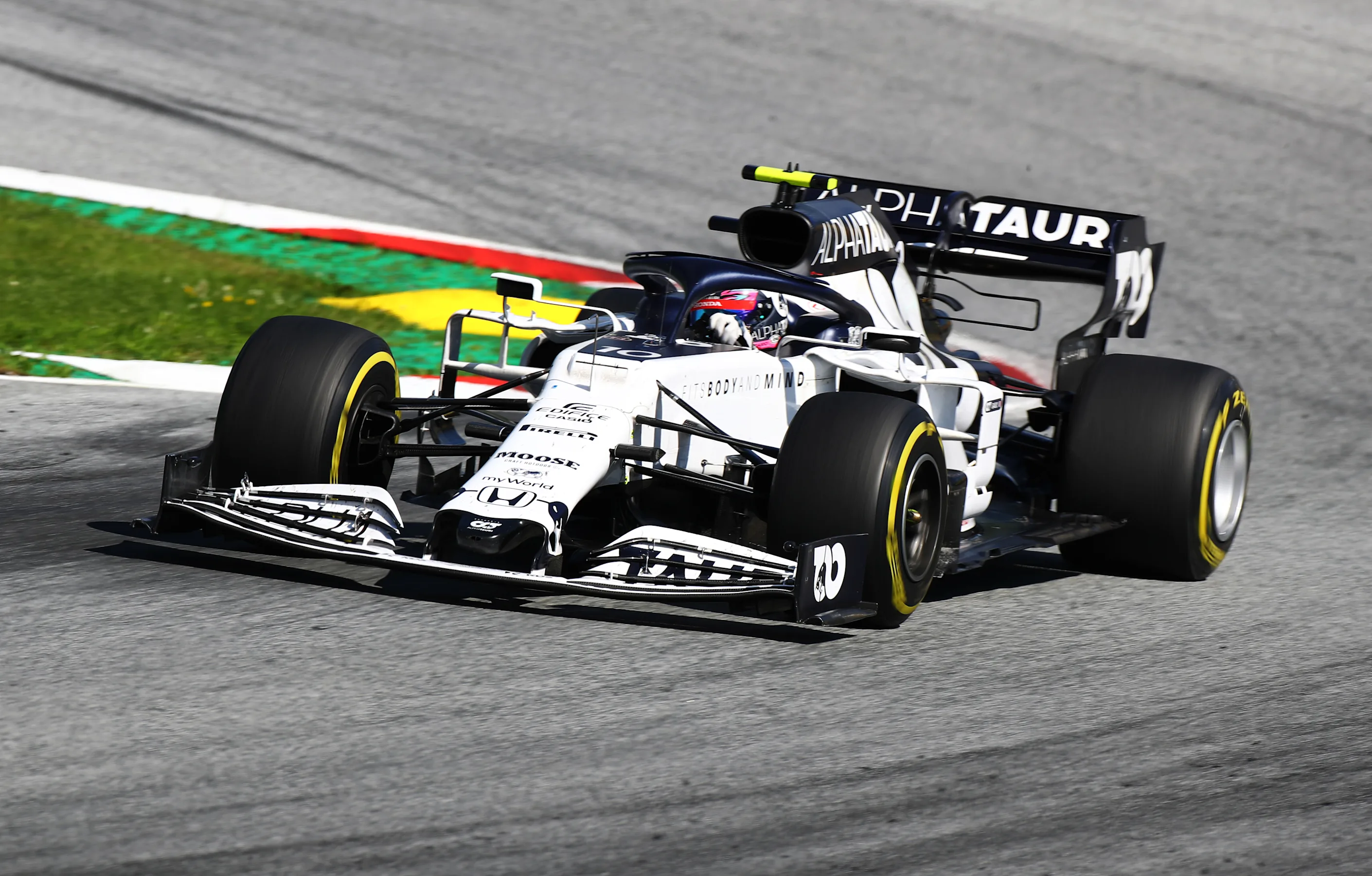 SPIELBERG, AUSTRIA - JULY 05: Pierre Gasly of France driving the (10) Scuderia AlphaTauri AT01