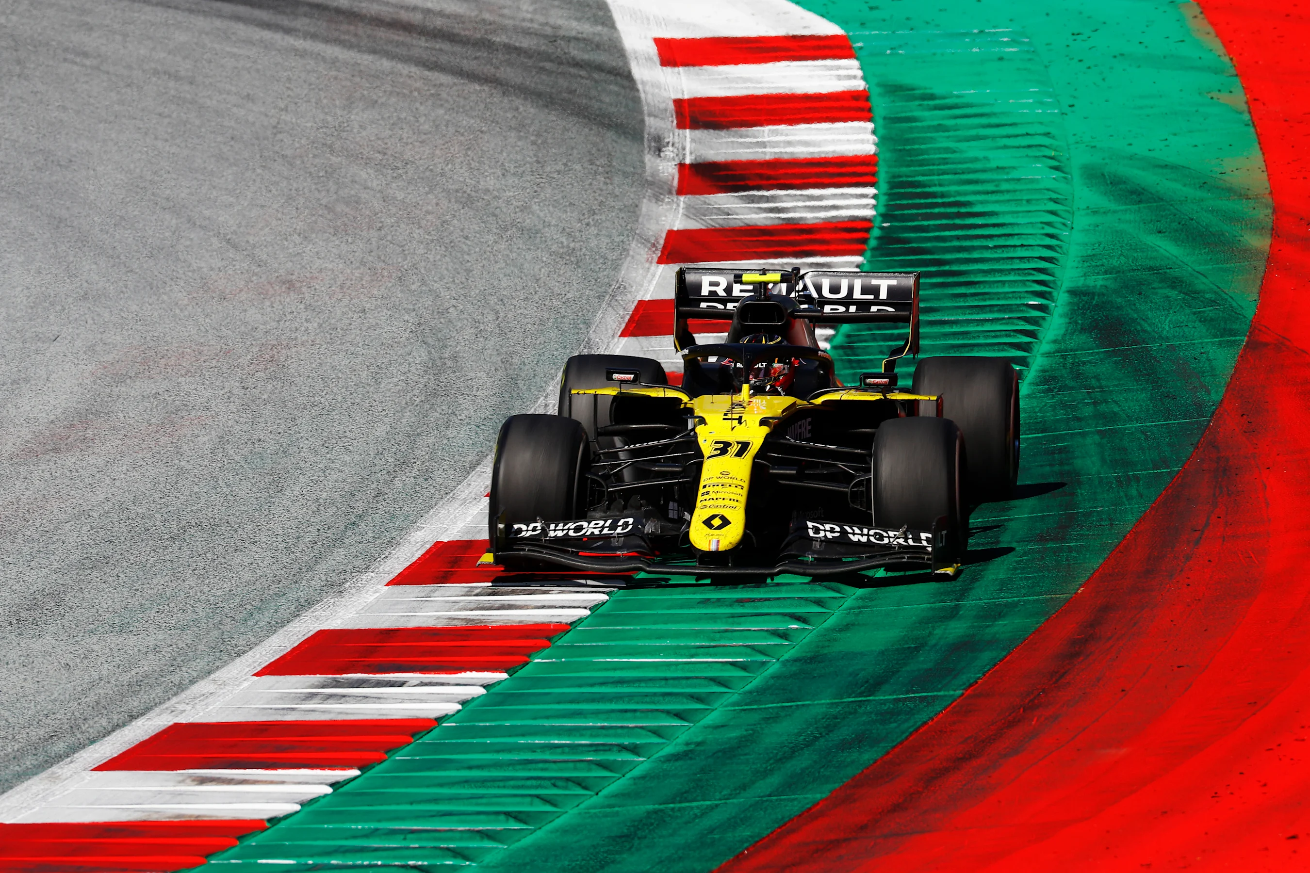 SPIELBERG, AUSTRIA - JULY 05: Esteban Ocon of France driving the (31) Renault Sport Formula One