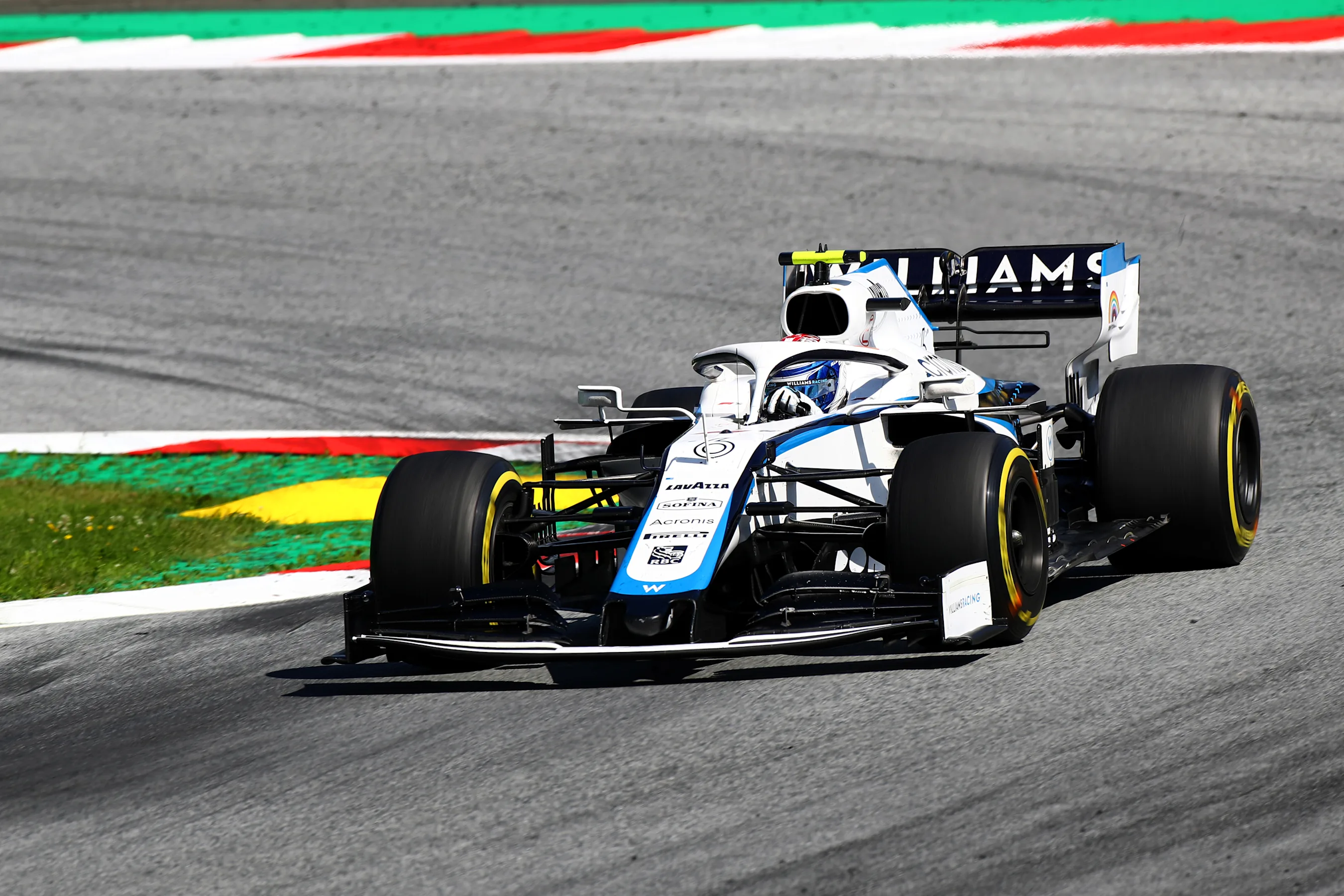 SPIELBERG, AUSTRIA - JULY 05: Nicholas Latifi of Canada driving the (6) Williams Racing FW43