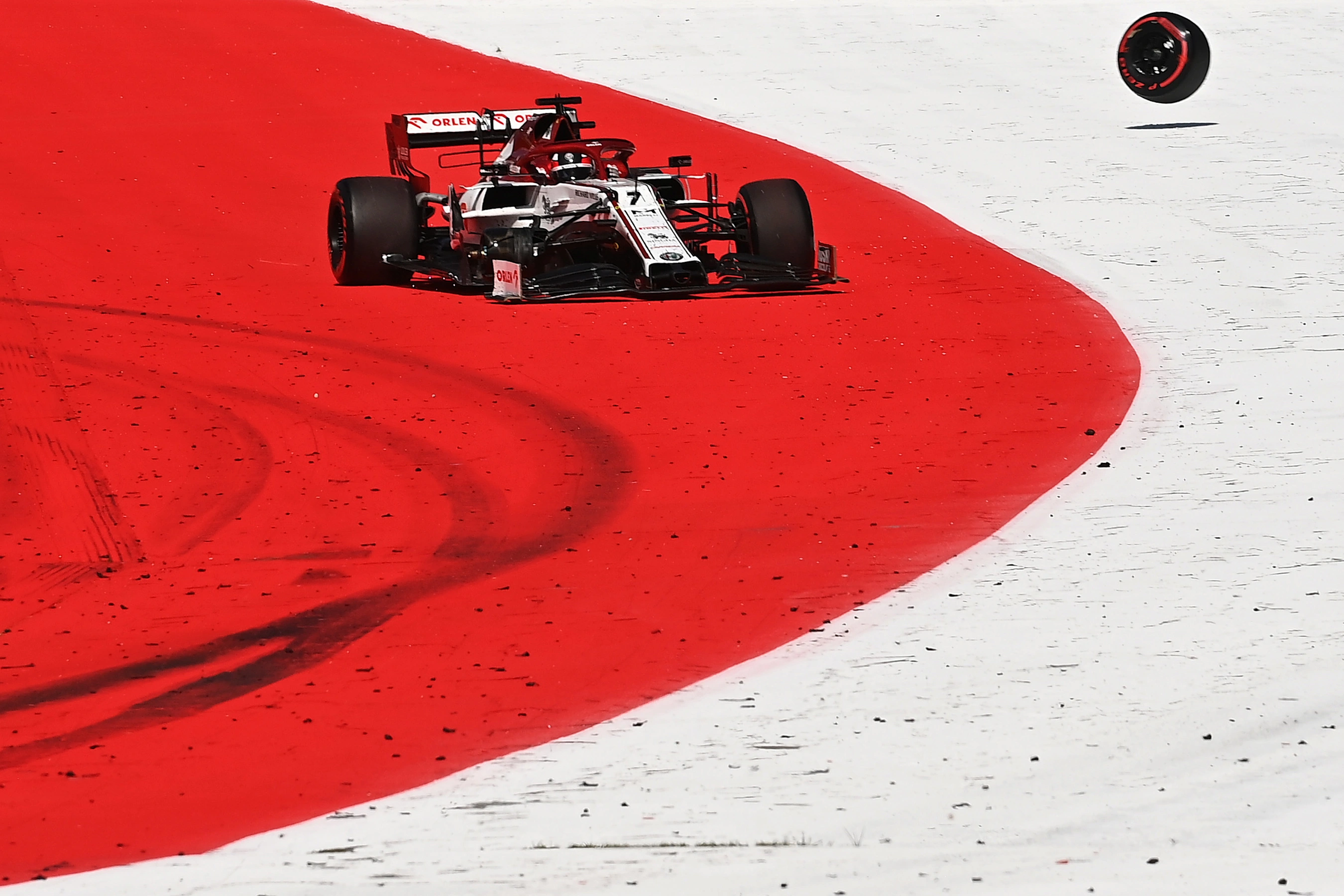 SPIELBERG, AUSTRIA - JULY 05: Kimi Raikkonen of Finland driving the (7) Alfa Romeo Racing C39