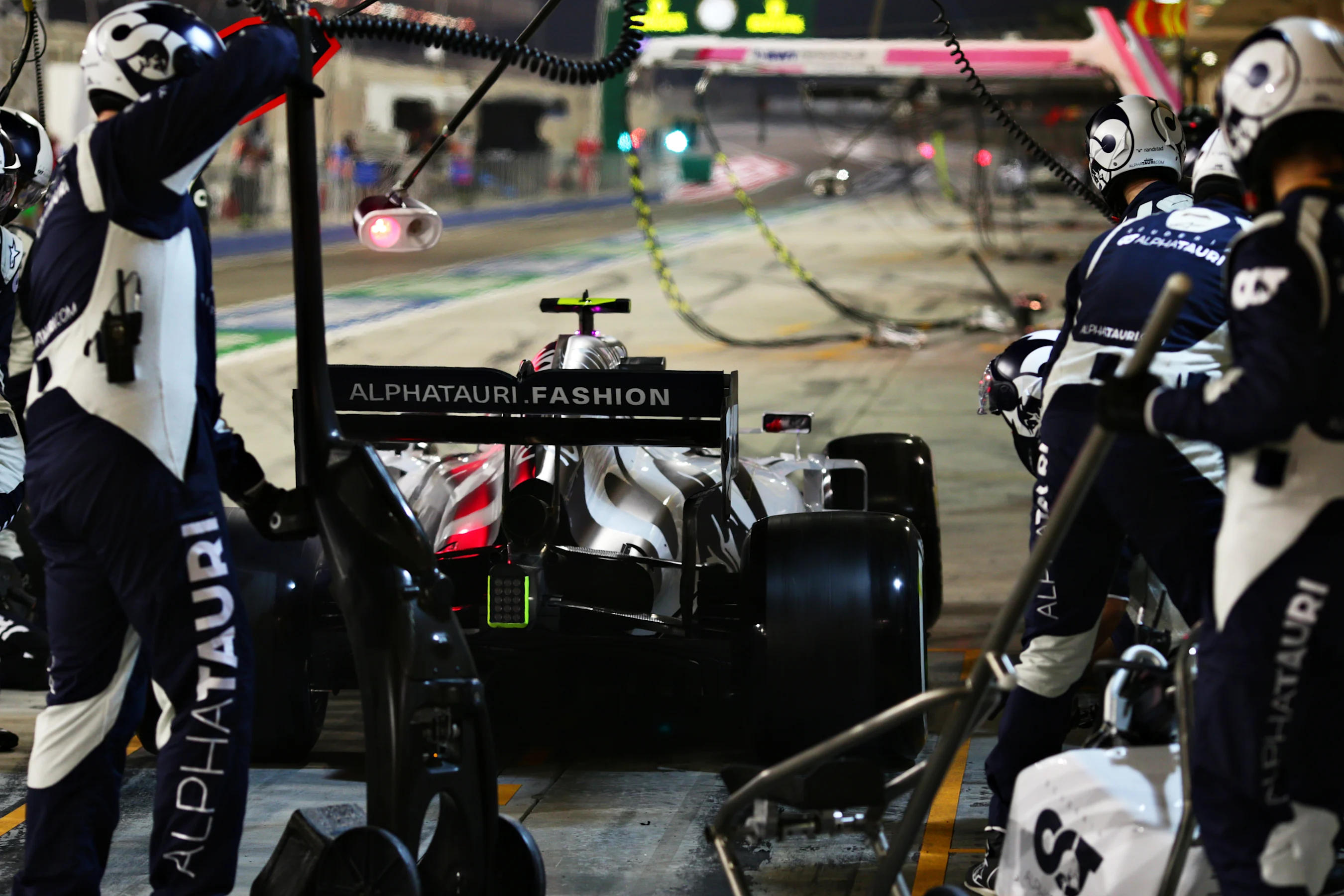 BAHRAIN, BAHRAIN - NOVEMBER 29: Pierre Gasly of France driving the (10) Scuderia AlphaTauri AT01