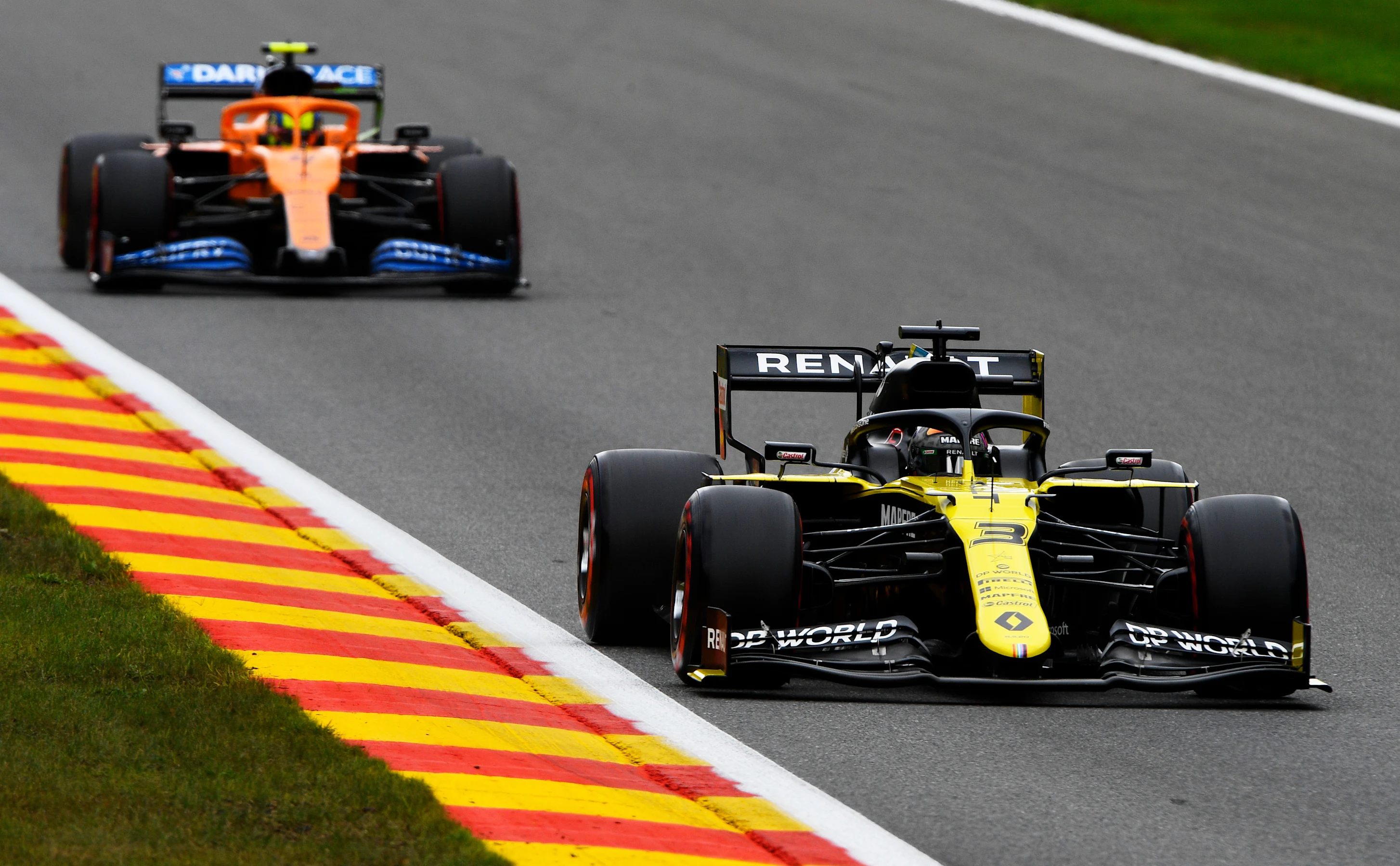 SPA, BELGIUM - AUGUST 28: Daniel Ricciardo of Australia driving the (3) Renault Sport Formula One
