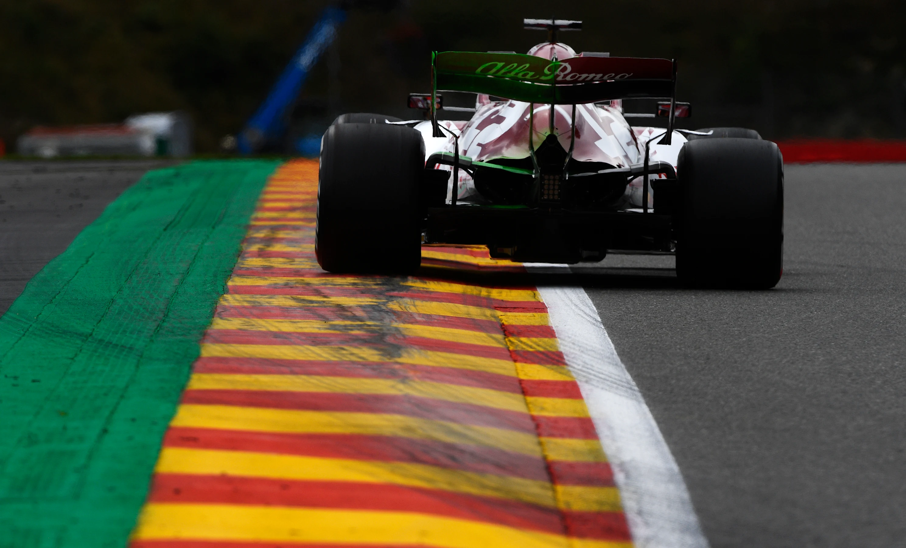 SPA, BELGIUM - AUGUST 28: Kimi Raikkonen of Finland driving the (7) Alfa Romeo Racing C39 Ferrari