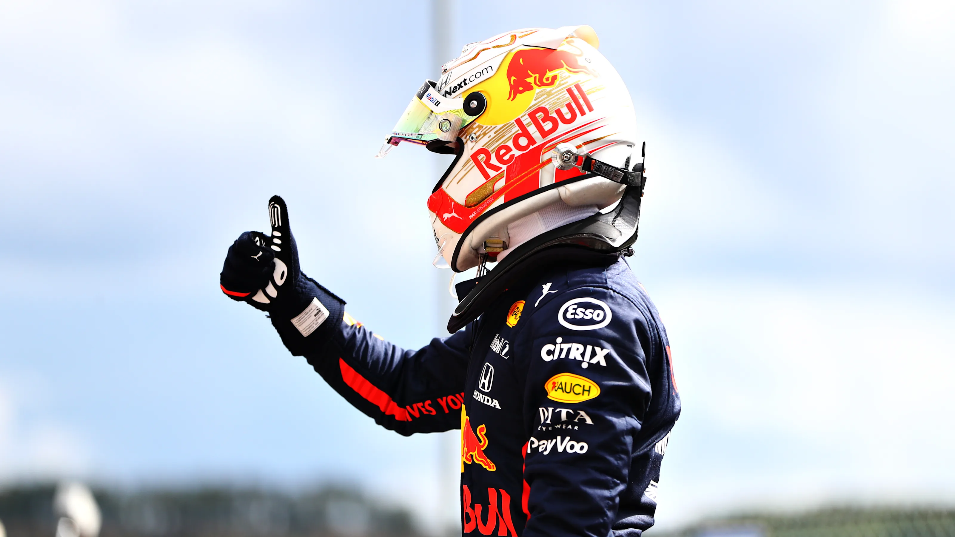 SPA, BELGIUM - AUGUST 29: Max Verstappen of Netherlands and Red Bull Racing celebrates in parc