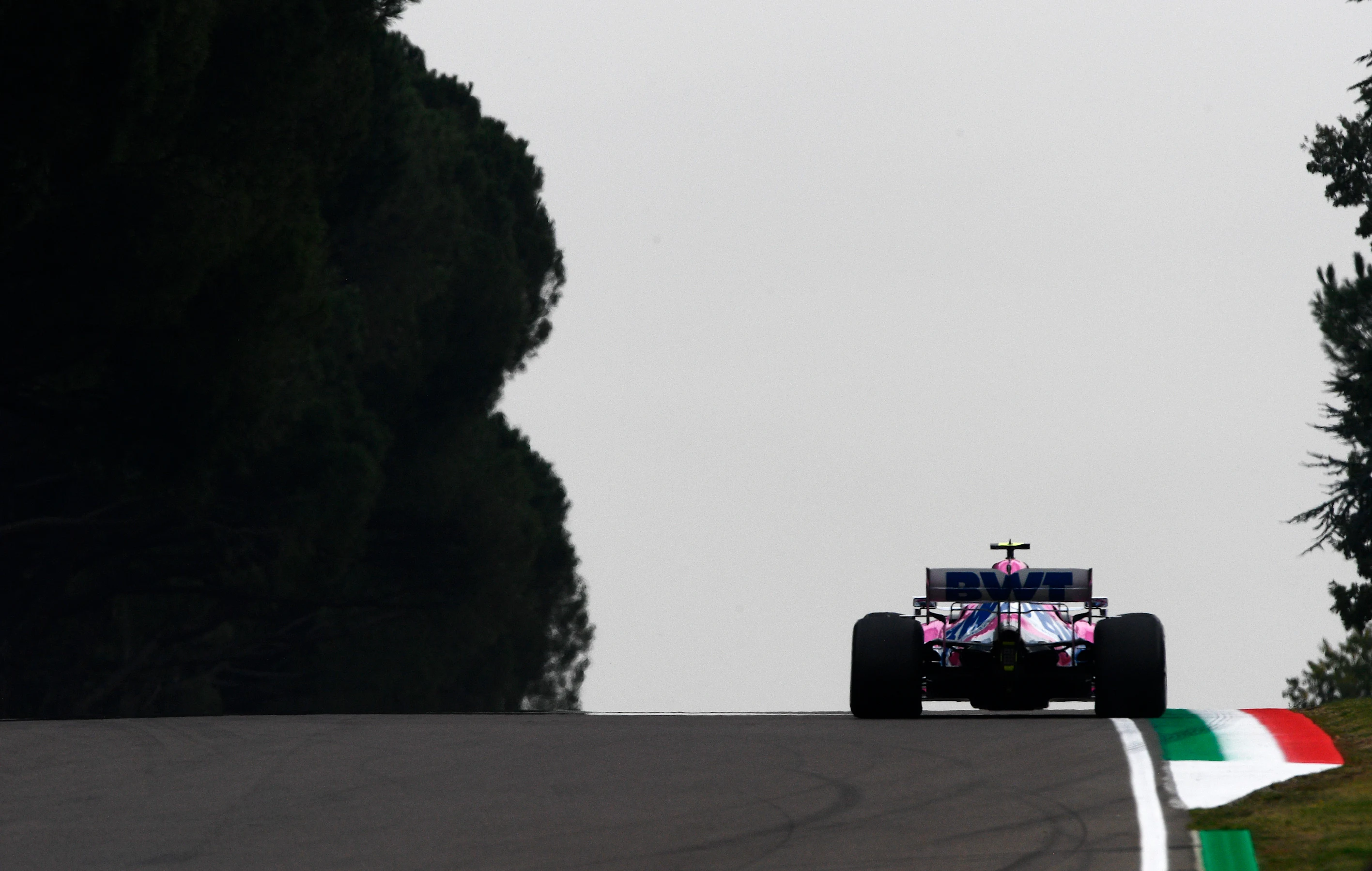 IMOLA, ITALY - NOVEMBER 01: Lance Stroll of Canada driving the (18) Racing Point RP20 Mercedes on