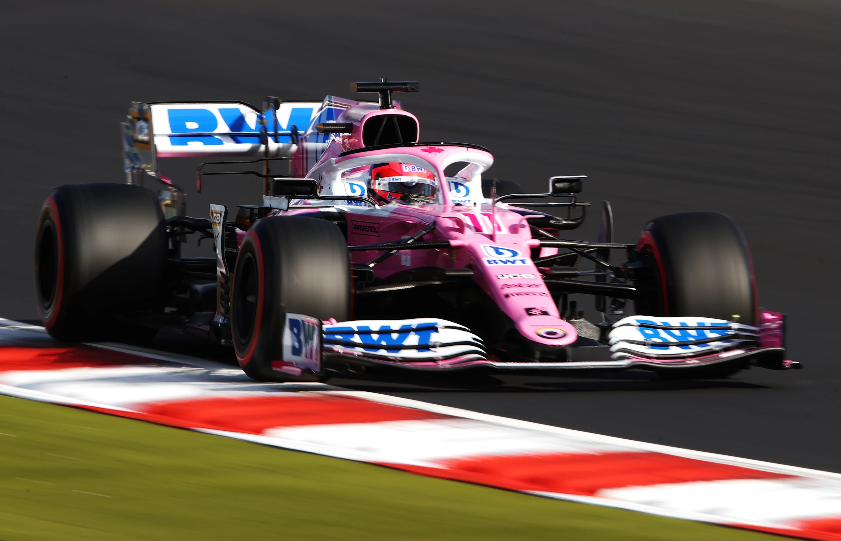 NUERBURG, GERMANY - OCTOBER 10: Sergio Perez of Mexico driving the (11) Racing Point RP20 Mercedes