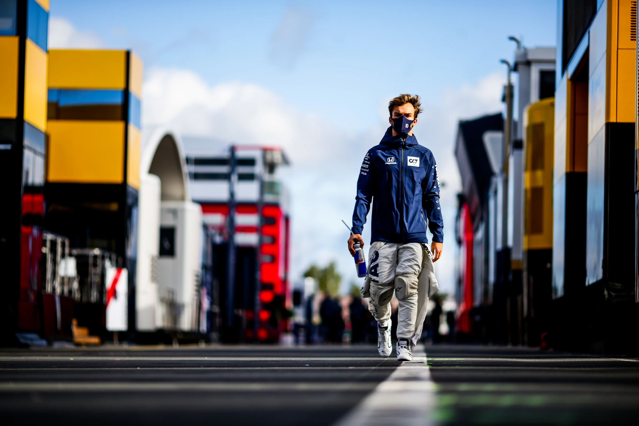 NUERBURG, GERMANY - OCTOBER 10: Pierre Gasly of Scuderia AlphaTauri and France during Final