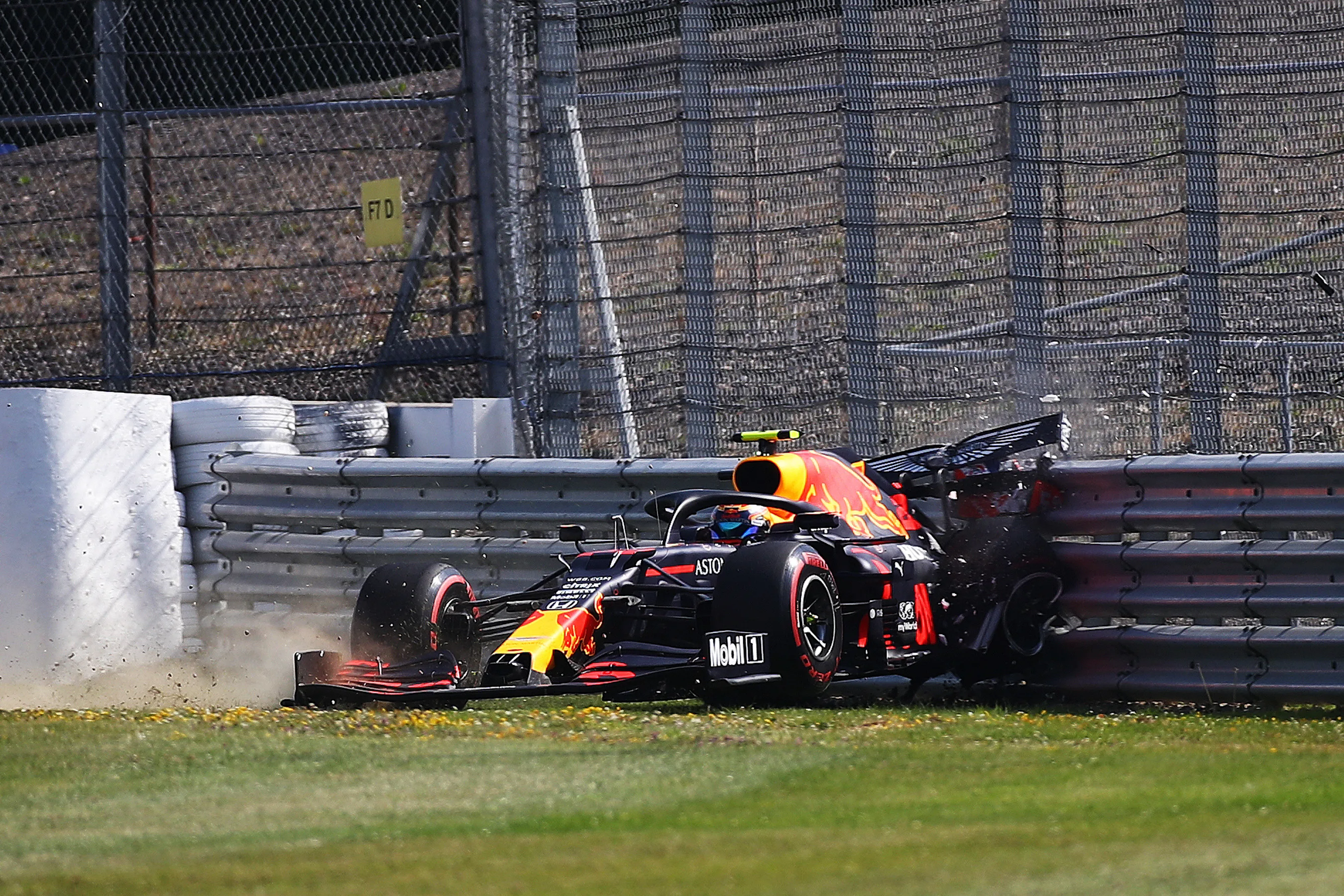 NORTHAMPTON, ENGLAND - JULY 31: Alexander Albon of Thailand driving the (23) Aston Martin Red Bull