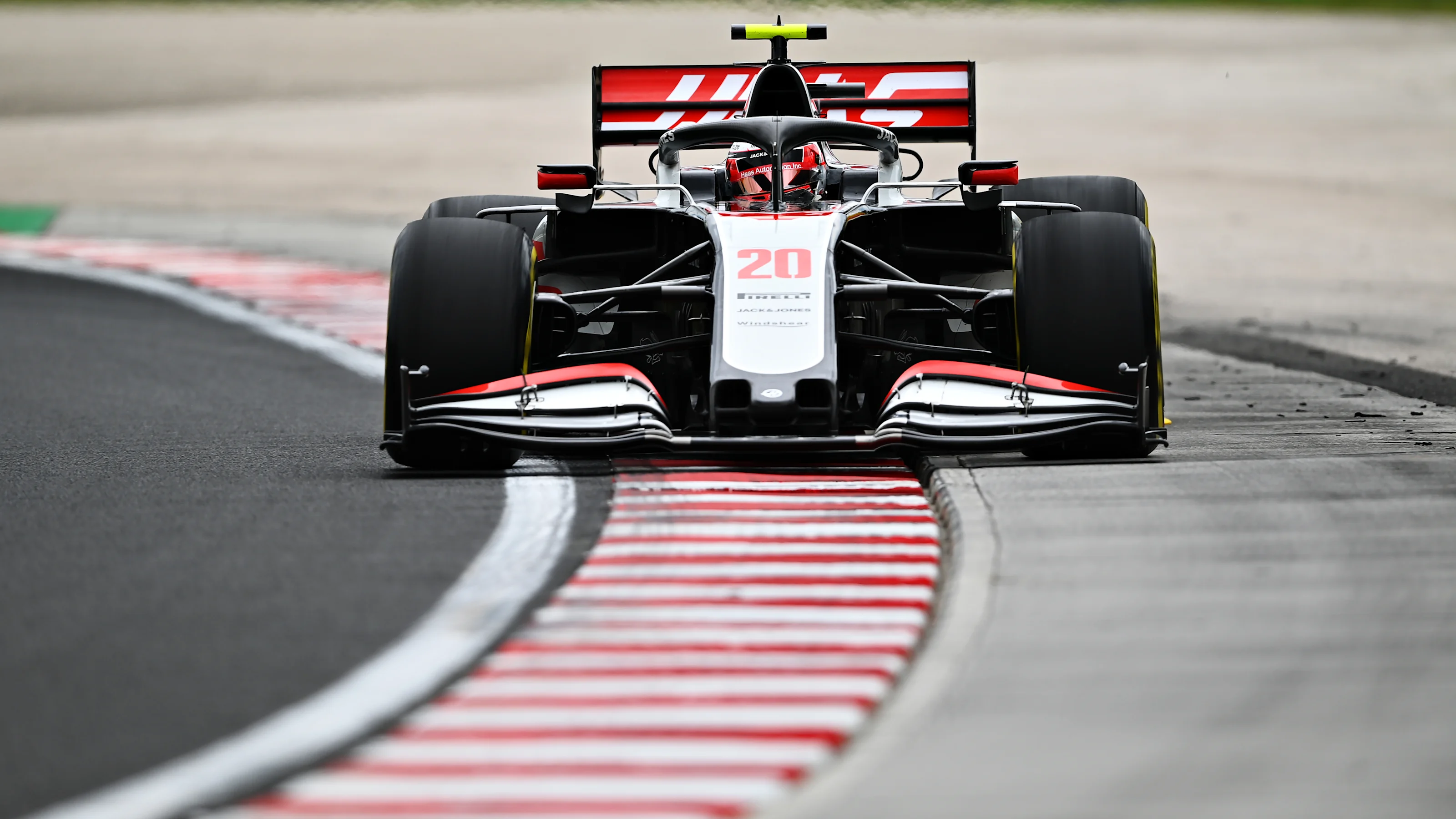 BUDAPEST, HUNGARY - JULY 17: Kevin Magnussen of Denmark driving the (20) Haas F1 Team VF-20 Ferrari